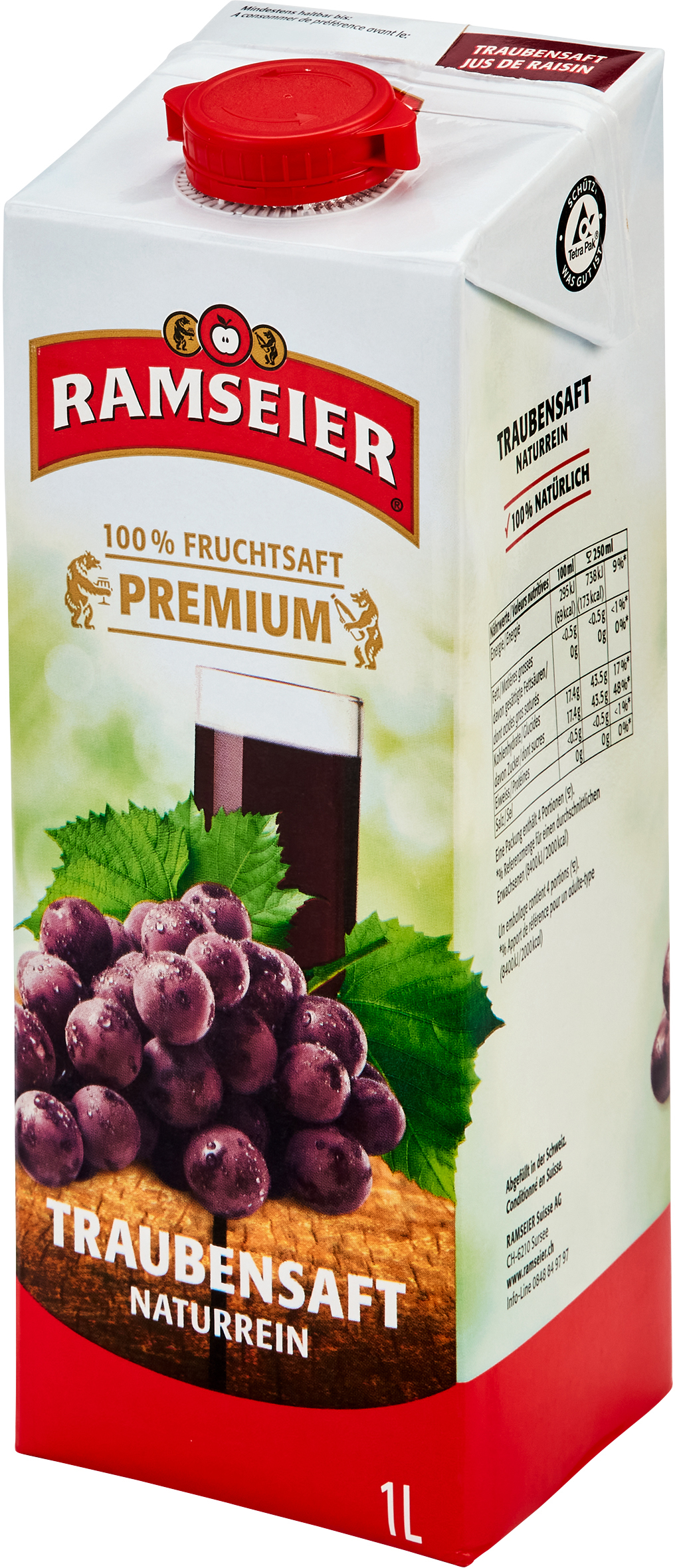 photo RAMSEIER Premium 100% Raisin rouge 1078 100 cl, 1 pcs.
