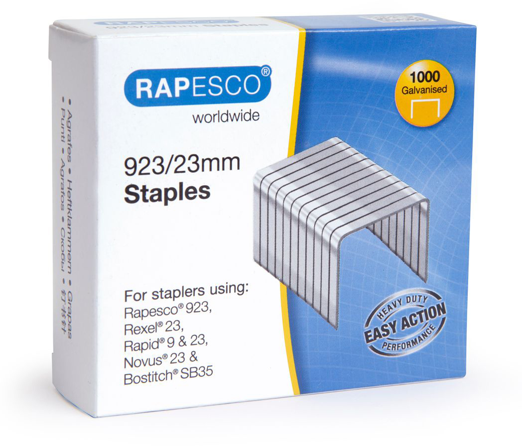 RAPESCO Agrafes 23mm 1242 1000 pcs. galvanisé