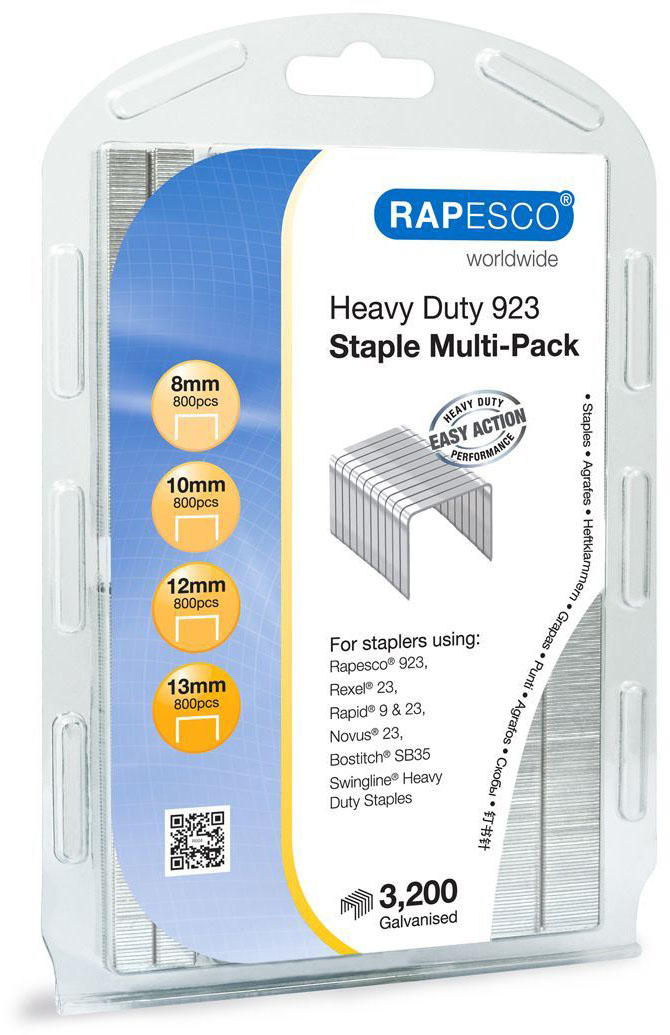 photo RAPESCO Agrafes Multipak 923 1246 3200 pcs. galvanisé