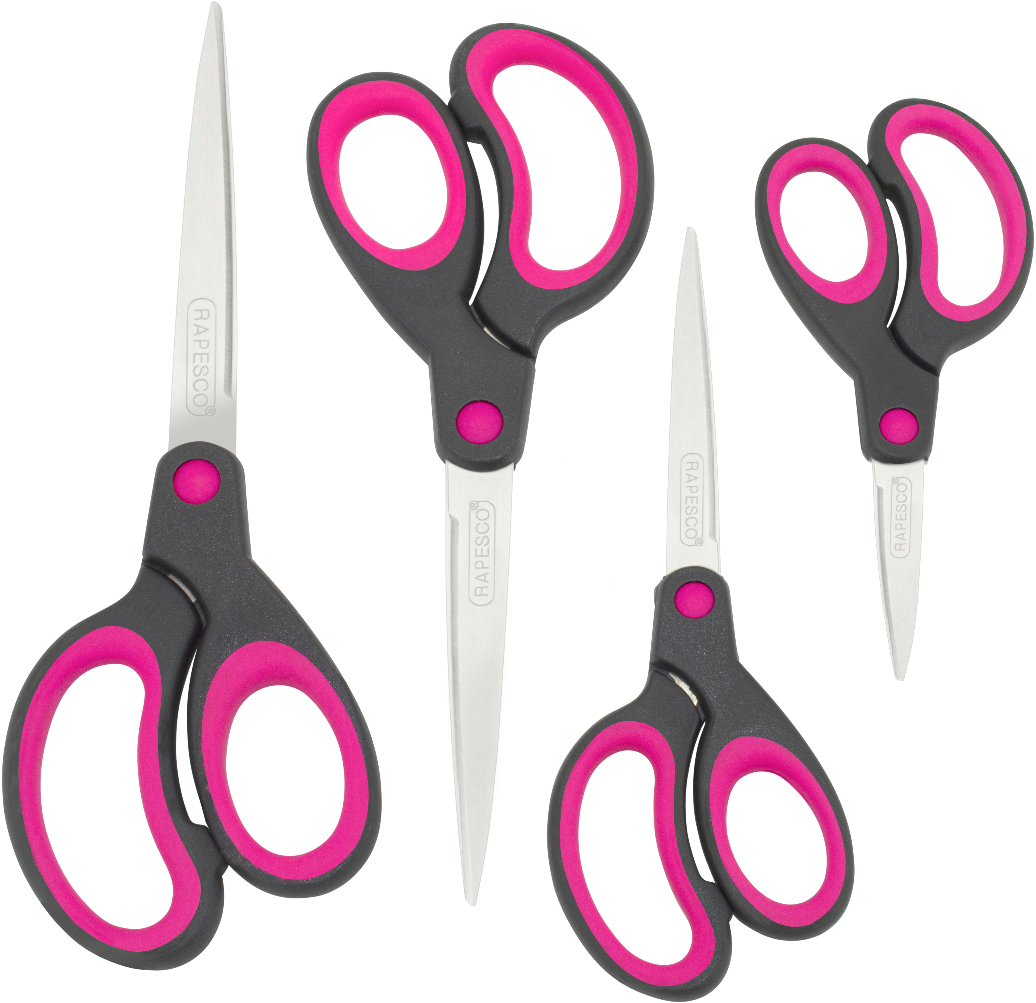 photo RAPESCO Ciseaux Soft-Grip 1575 4 pcs. pink
