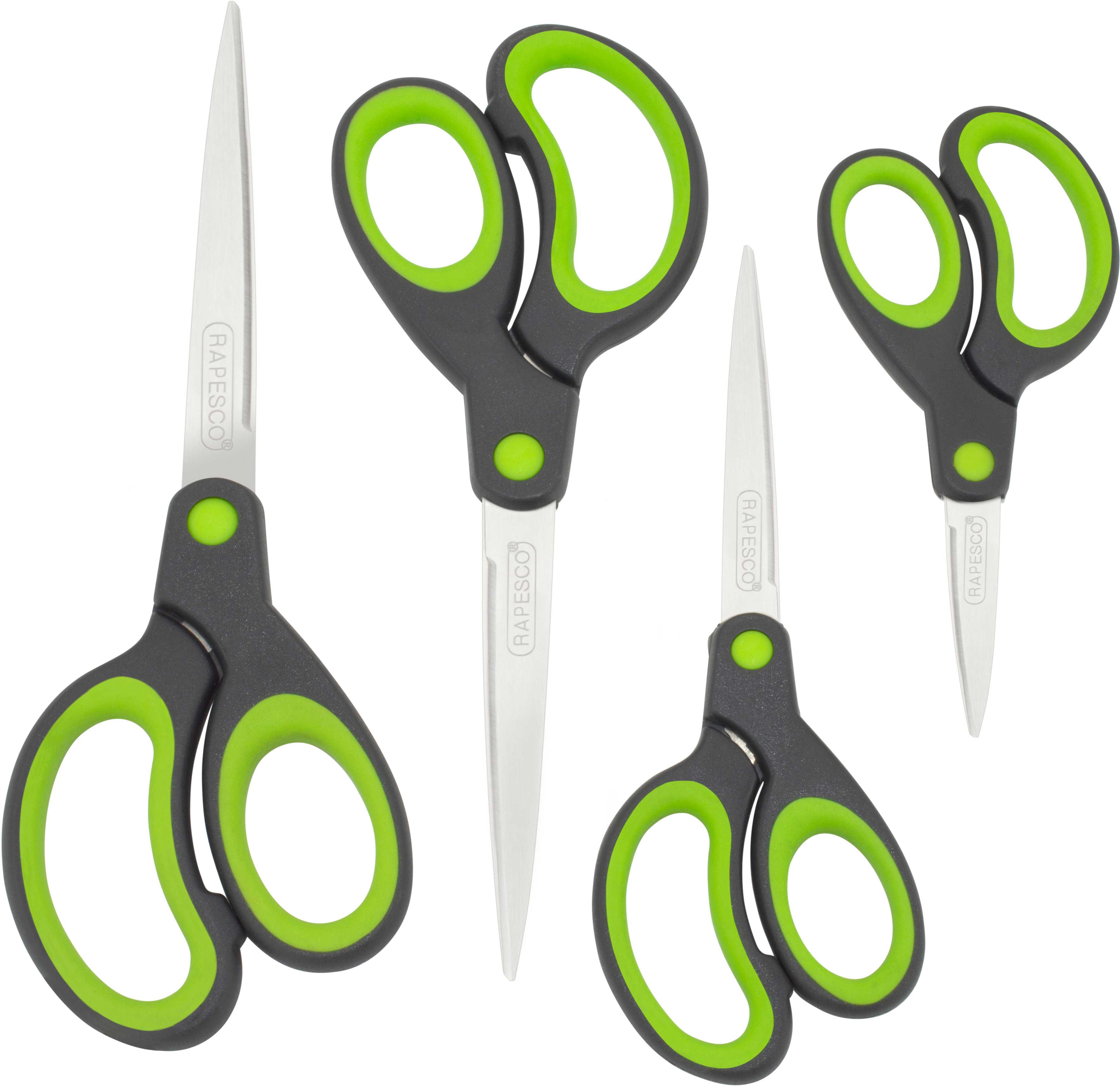 RAPESCO Ciseaux Soft-Grip 1576 4 pcs. vert