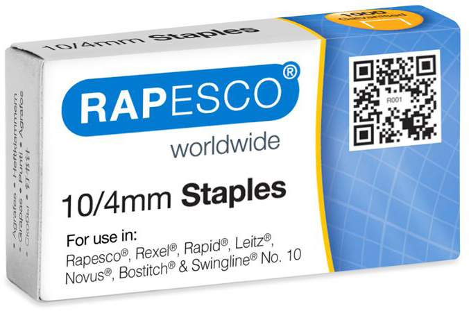RAPESCO Agrafes 10/4mm AP510VZ3 1000 pcs. galvanisé