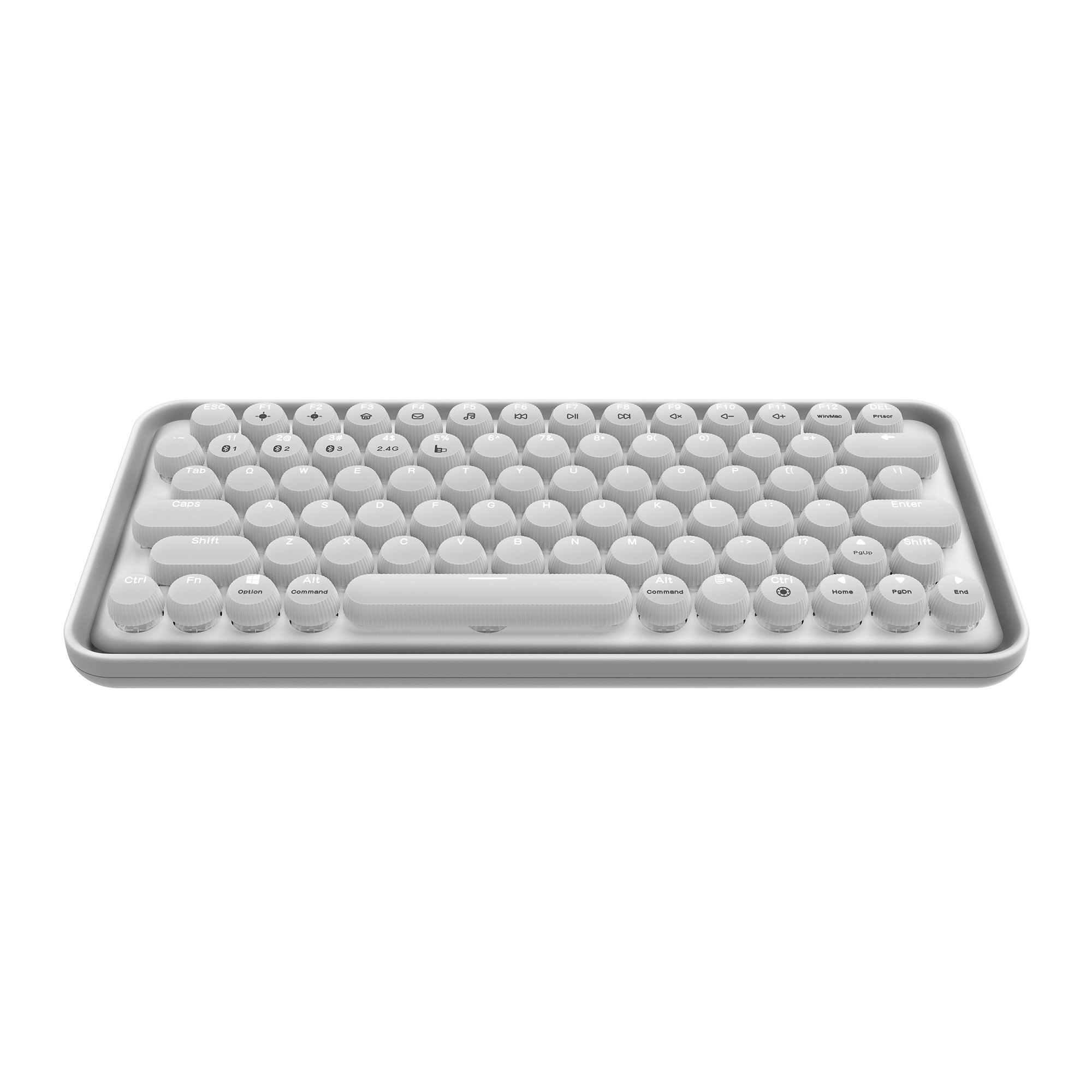 RAPOO Ralemo Pre 5 mech. Keyboard 11567 wireless, White-Silver