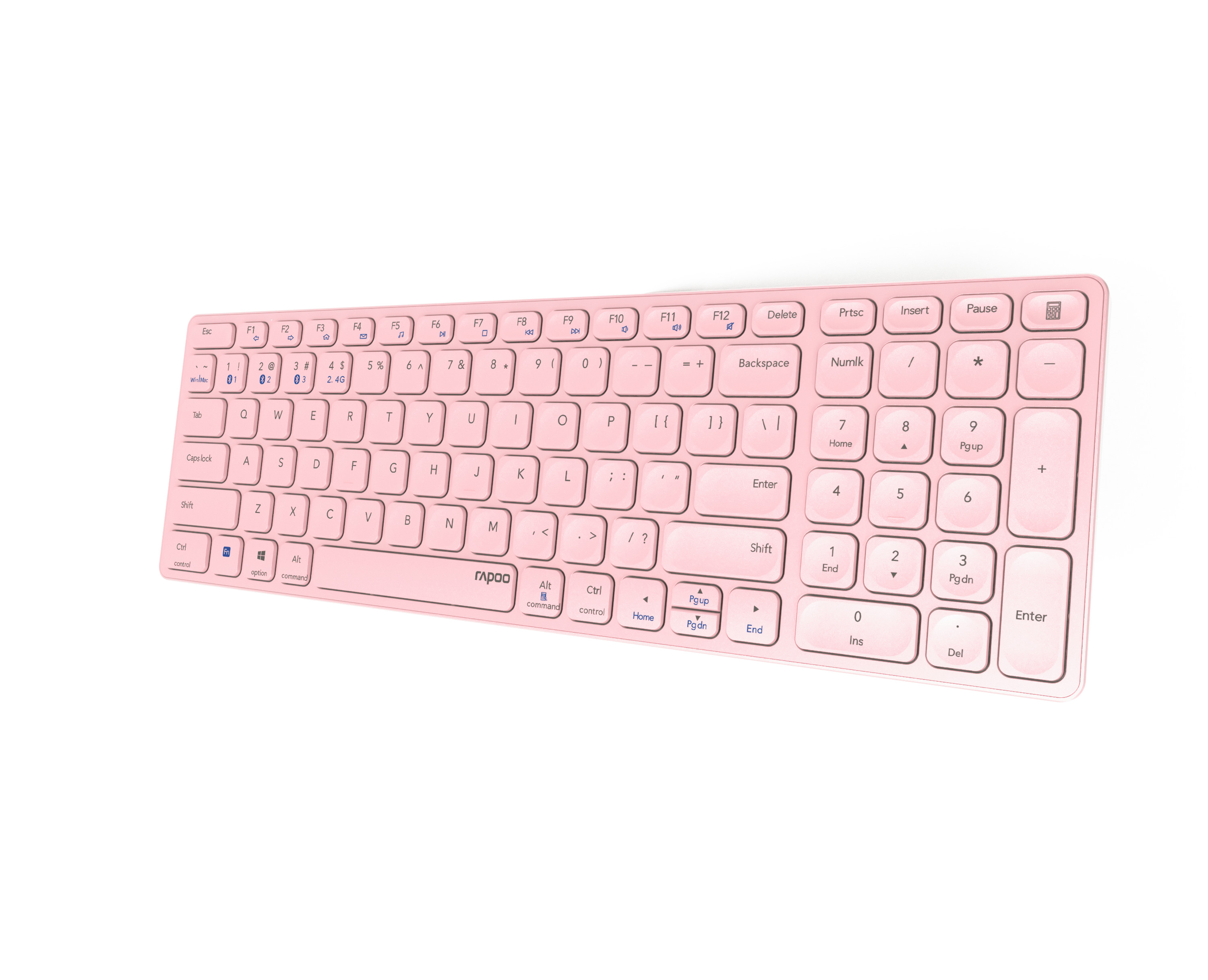 RAPOO E9700M ultraslim keyboard 12134 wireless, Pink