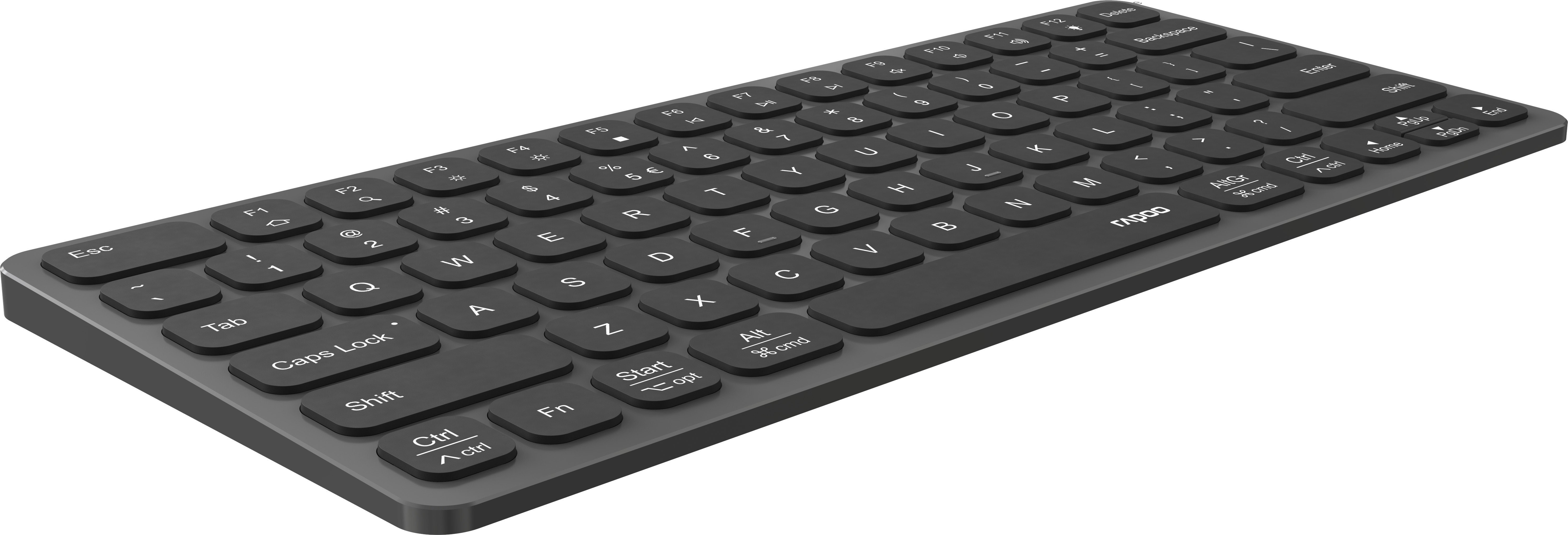 RAPOO UCK-6001 Ultraslim Keyboard 12473 8-in-1 USB C Multiport Hub
