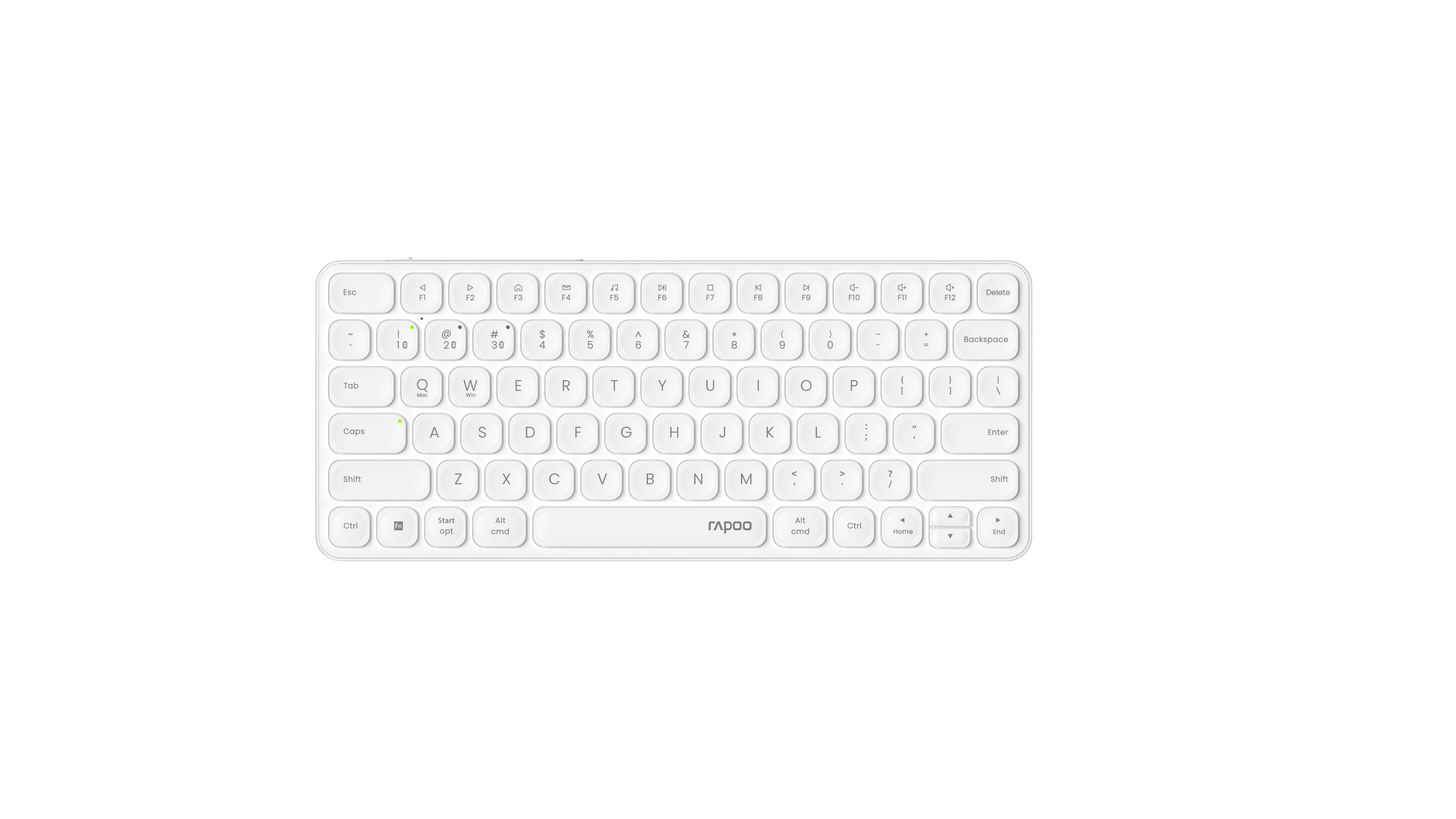 RAPOO E9610M ultraslim Keyboard 12641 Wireless, White