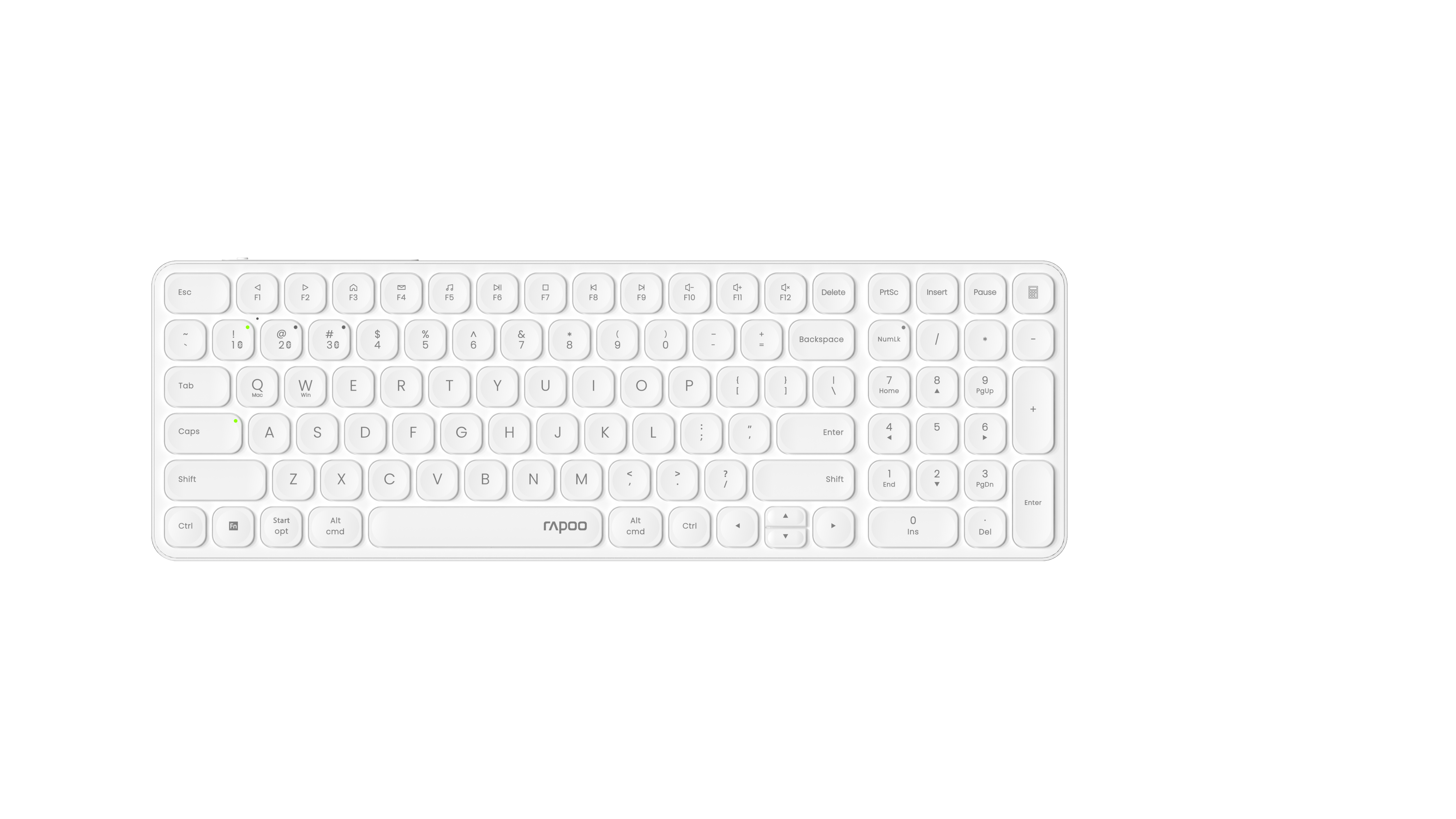 RAPOO E9710 ultraslim Keyboard 12643 Wireless, White