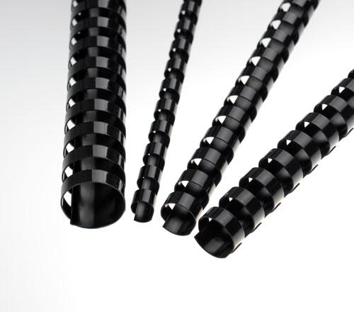 RENZ Baguettes de reliure 16mm A4 17160121 noir, 21 anneaux 100 pcs. noir, 21 anneaux 100 pcs.
