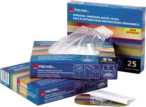REXEL Abfallsack PP 40lt 40060 transparent 100 Stück