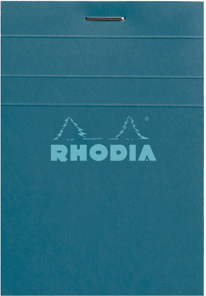 photo RHODIA Bloc-notes Couleurs n° 11 A7 11296C vert, carreaux 80 feuilles