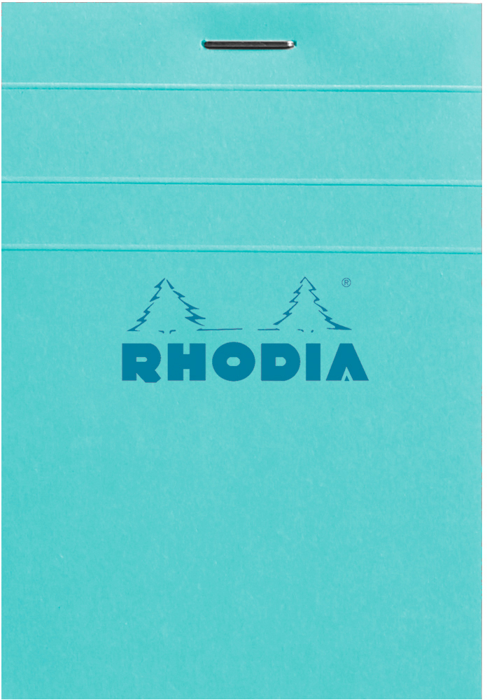 photo RHODIA Bloc-notes Couleurs n° 11 A7 11297C bleu, carreaux 80 feuilles