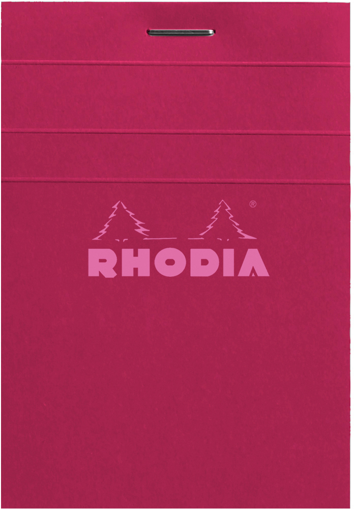 photo RHODIA Bloc-notes Couleurs n° 11 A7 11298C rouge, carreaux 80 feuilles