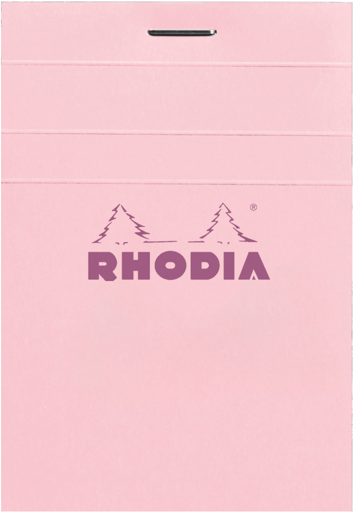 photo RHODIA Bloc-notes Couleurs n° 11 A7 11302C rose, carreaux 80 feuilles