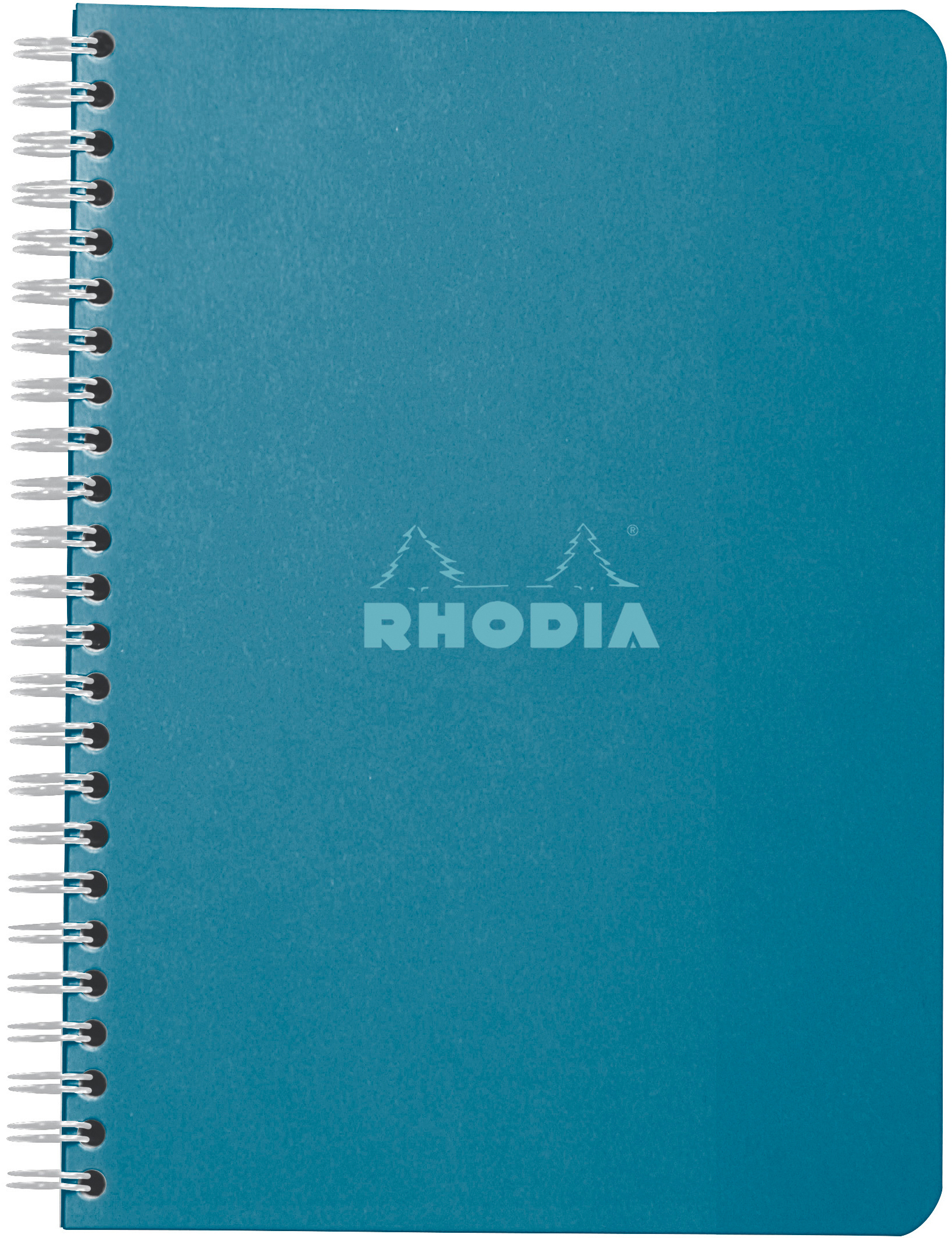 photo RHODIA Bloc à spirales Couleurs A5 118077C vert, carreaux 60 feuilles
