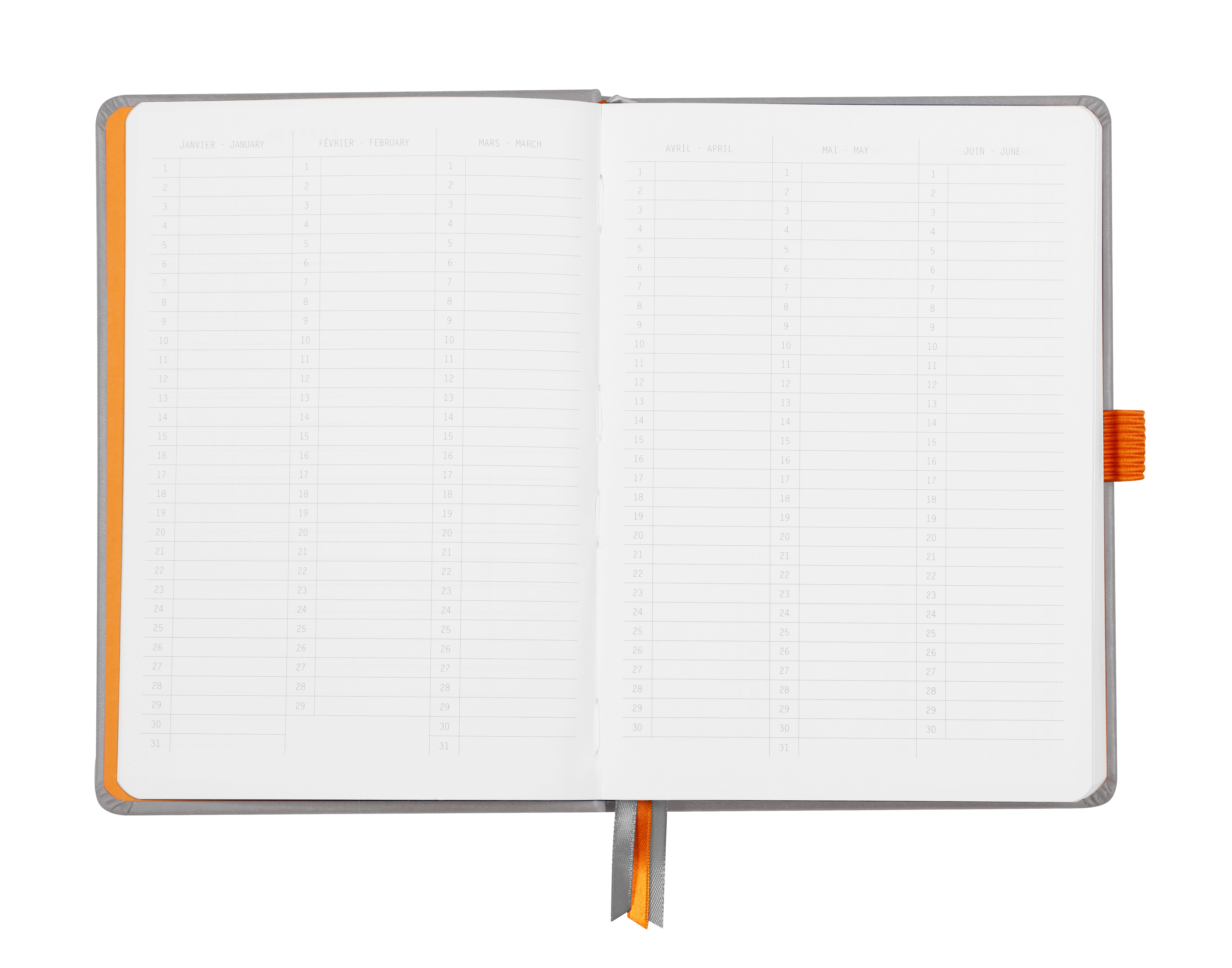 RHODIA Goalbook Carnet A5 118570C Hardcover argenté 240 f.