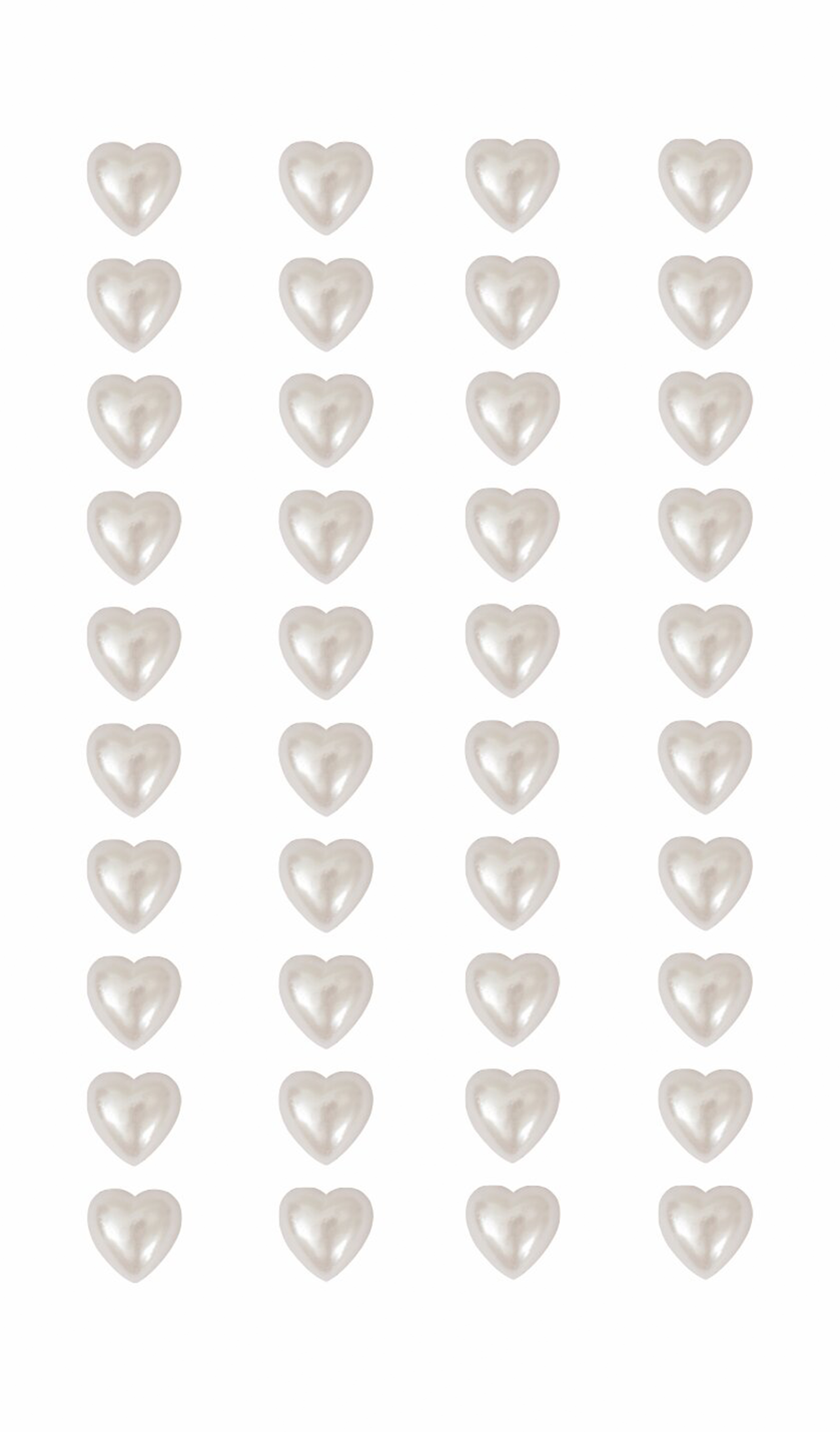photo RICO DESIGN Sticker à perles Coeurs 08792.75.42 blanc 8mm