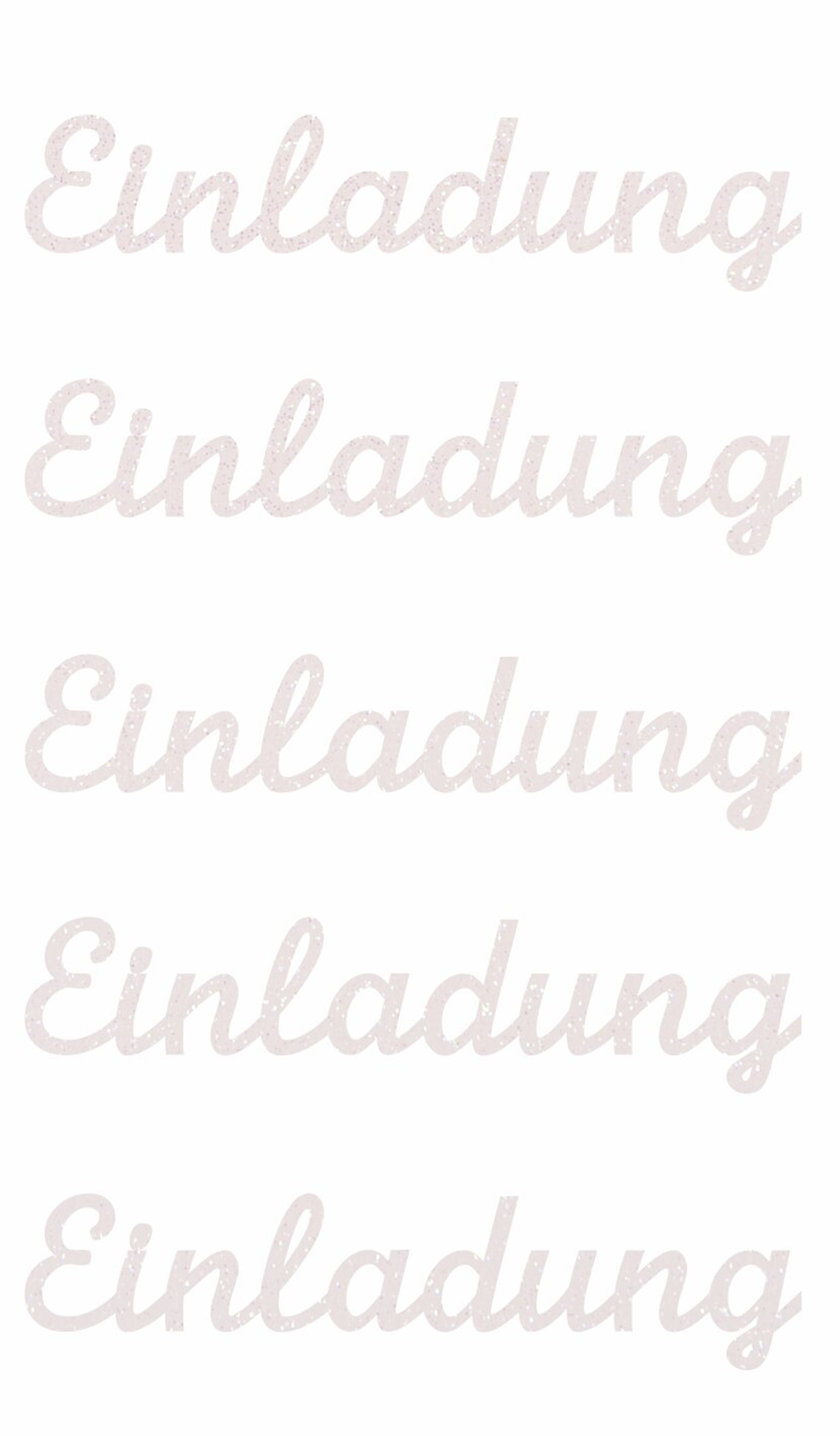 photo RICO DESIGN Sticker Einladung 08792.75.65 blanc, 5 pièces
