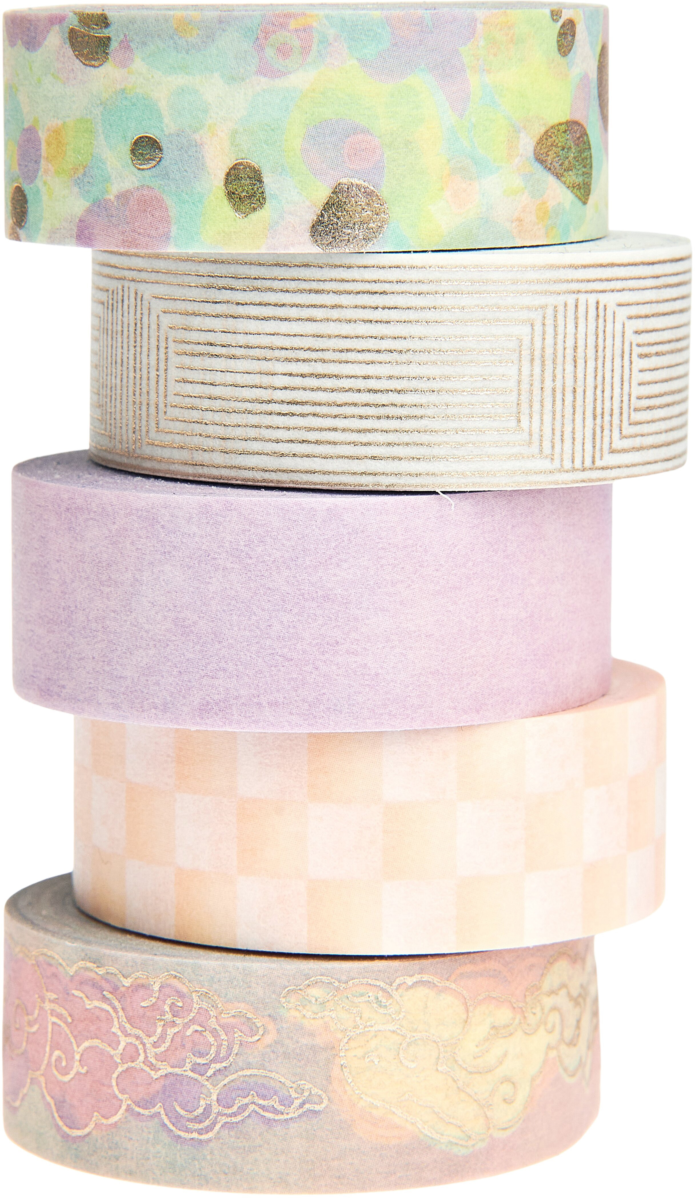 RICO DESIGN Washi Tape Set Himmel 302548 Pastell 5 Stück