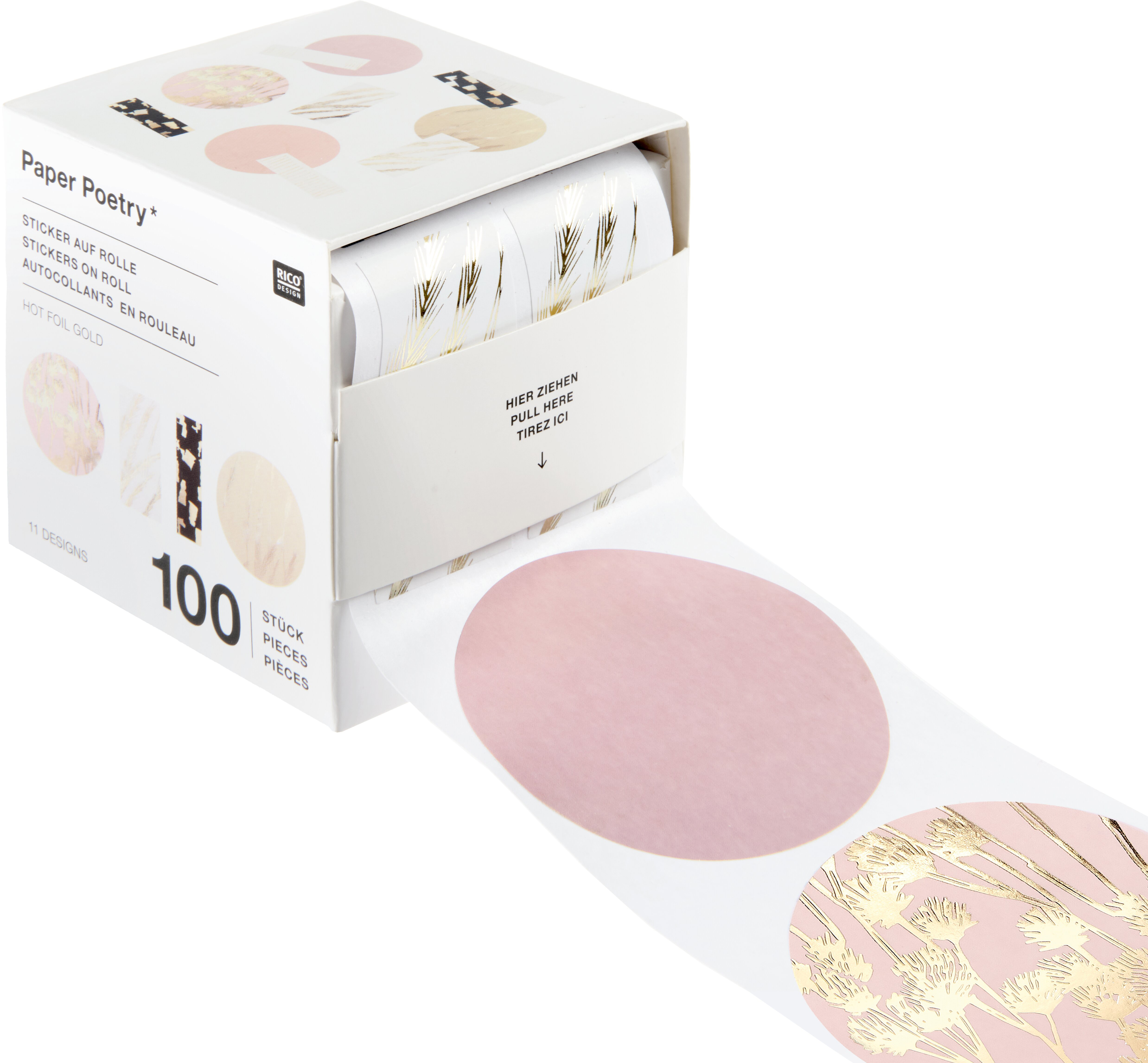 RICO DESIGN Packaging Sticker 302629 In the Meadow 100 Stück
