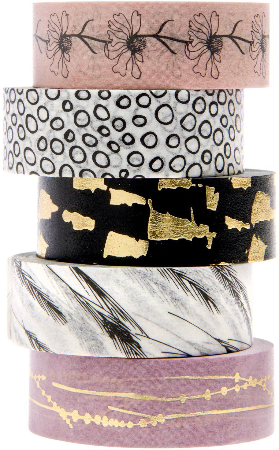 RICO DESIGN Washi Tape Set In the Meadow 302632 Gräser 5 Stück