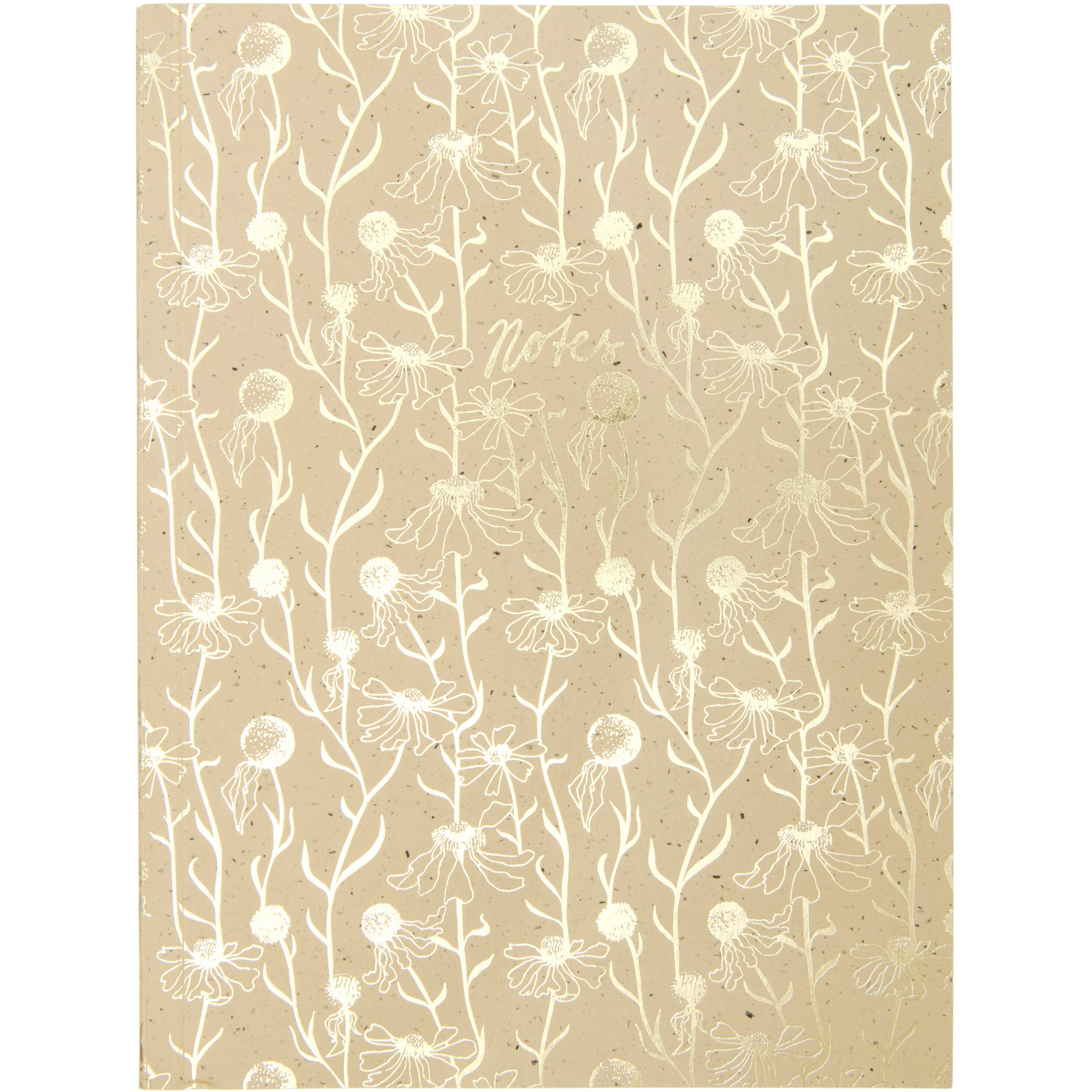 RICO DESIGN Notizbuch In The Meadow 302651 Cappuccino, blanco 80 Blatt