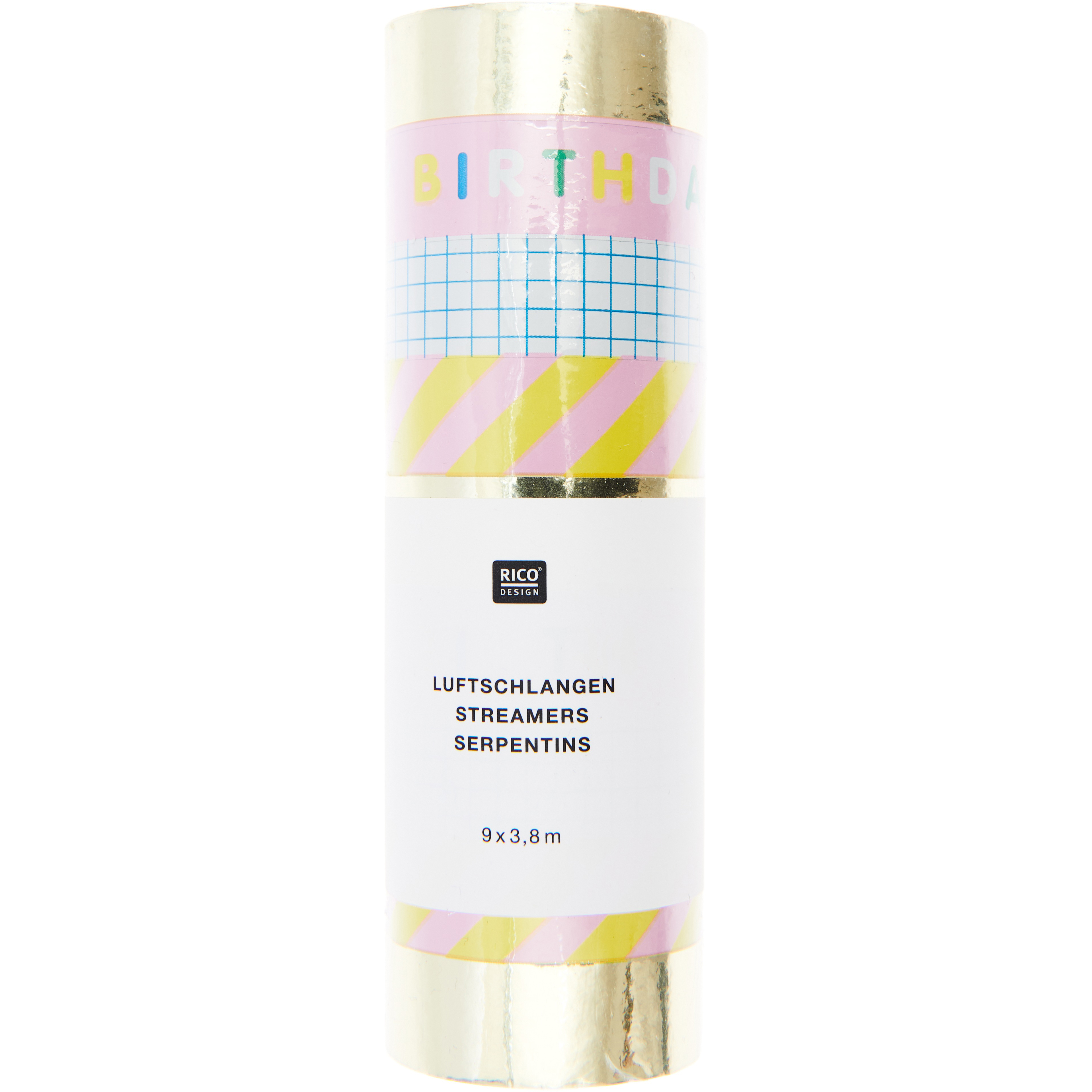 photo RICO DESIGN Banderoles 3.8m 400205 Happy Birthday