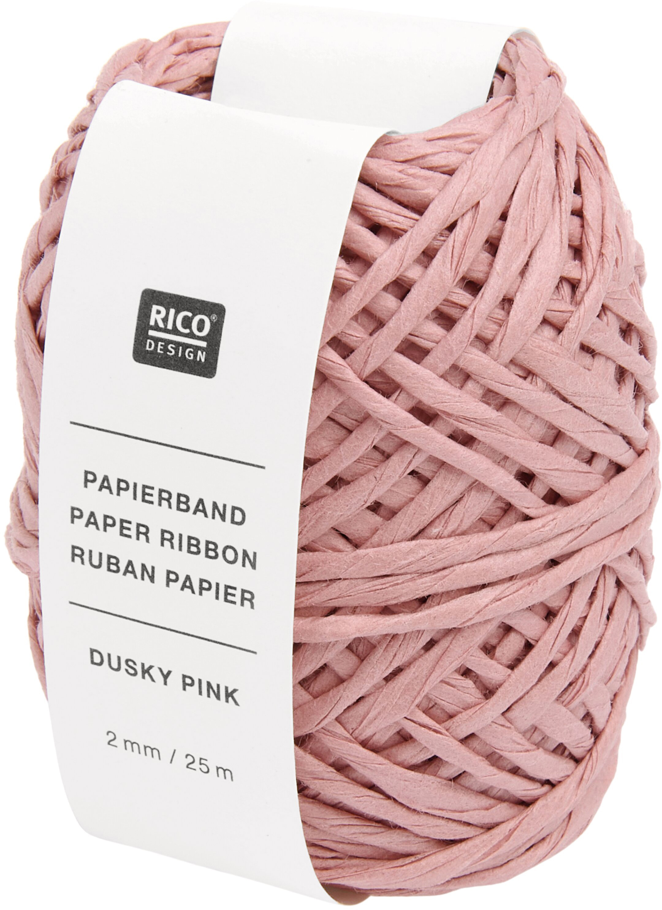 RICO DESIGN Papierband 2mmx25m 401308 Altrosa