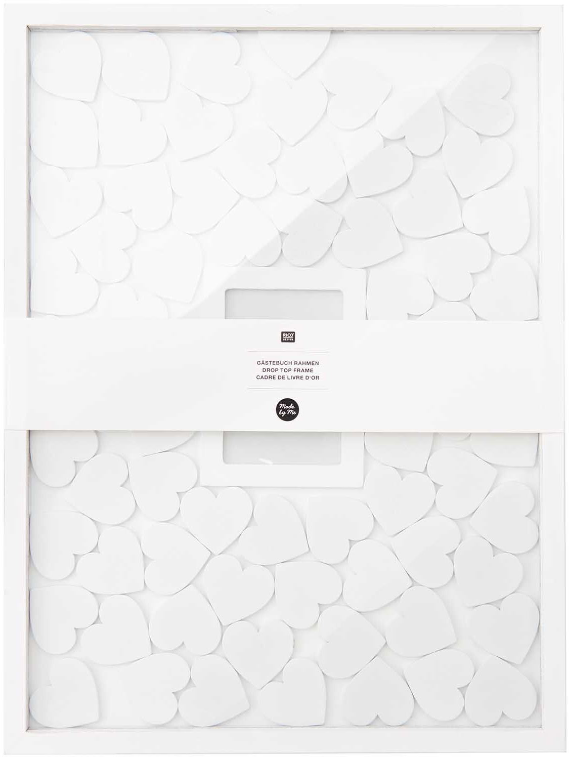 photo RICO DESIGN Cadre livre d'or 30x40cm 500189 incl. 70 Coeurs blanc