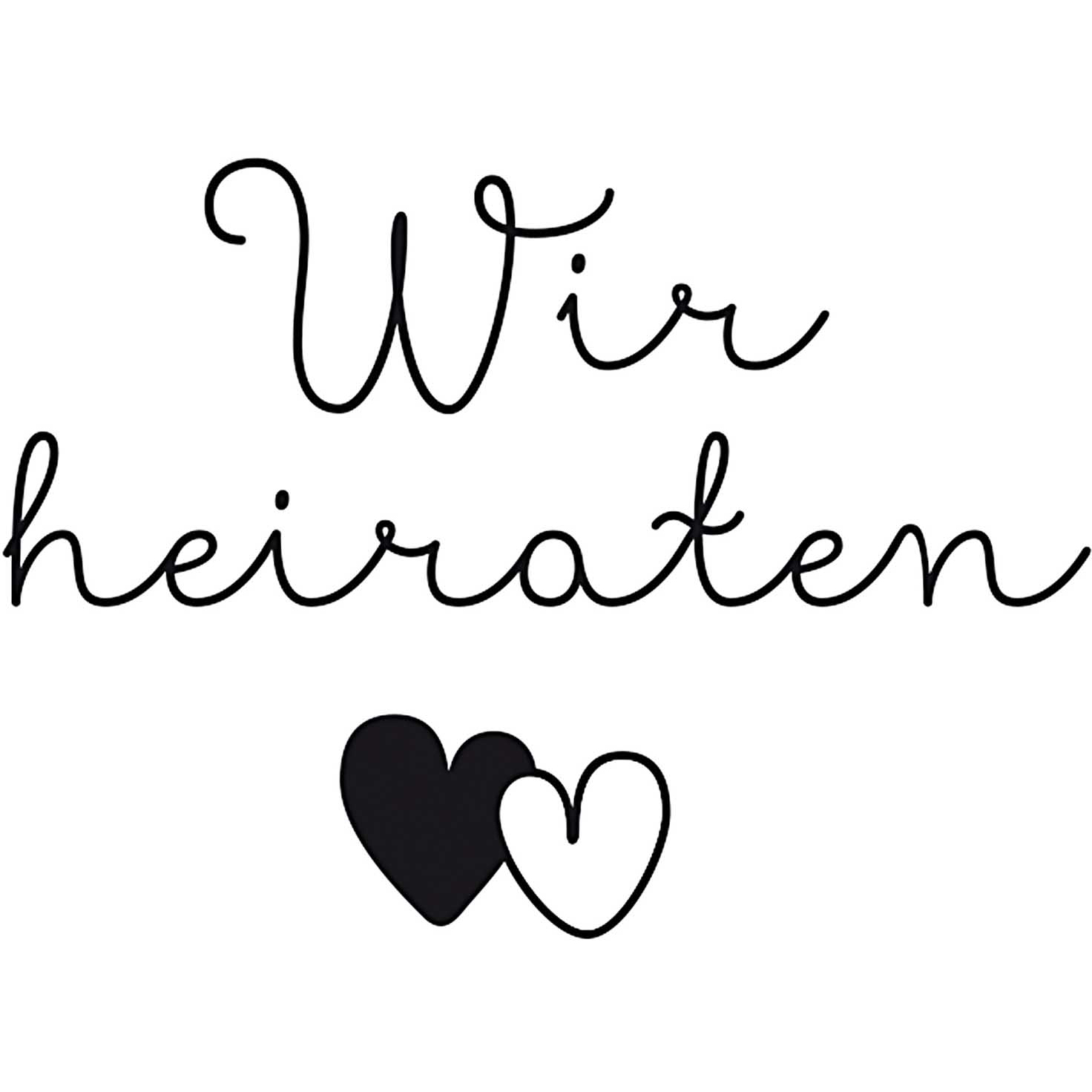 photo RICO DESIGN Tampons Wir Heiraten 7038.36.48 6x4cm