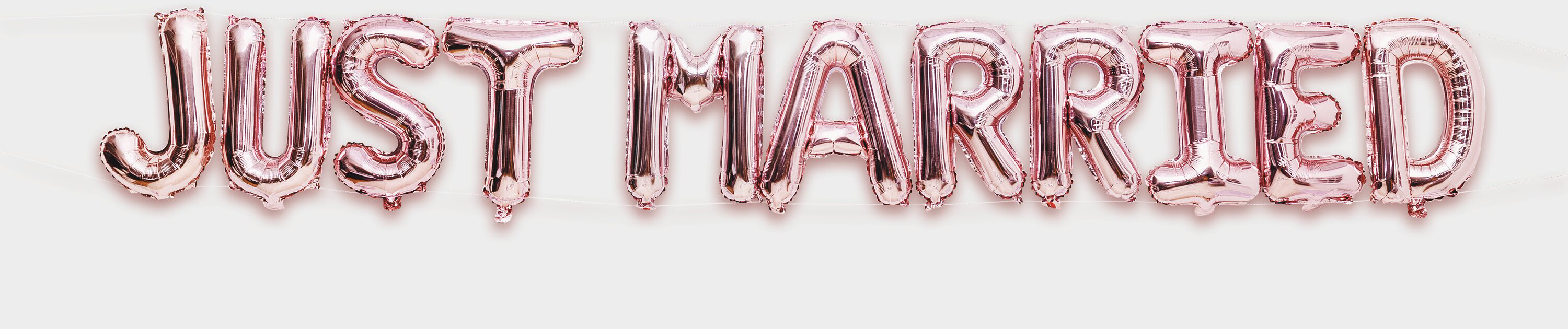 photo RICO DESIGN Ballon aluminium 36cm, 11 pcs. 81000.02.42 Just Married rose