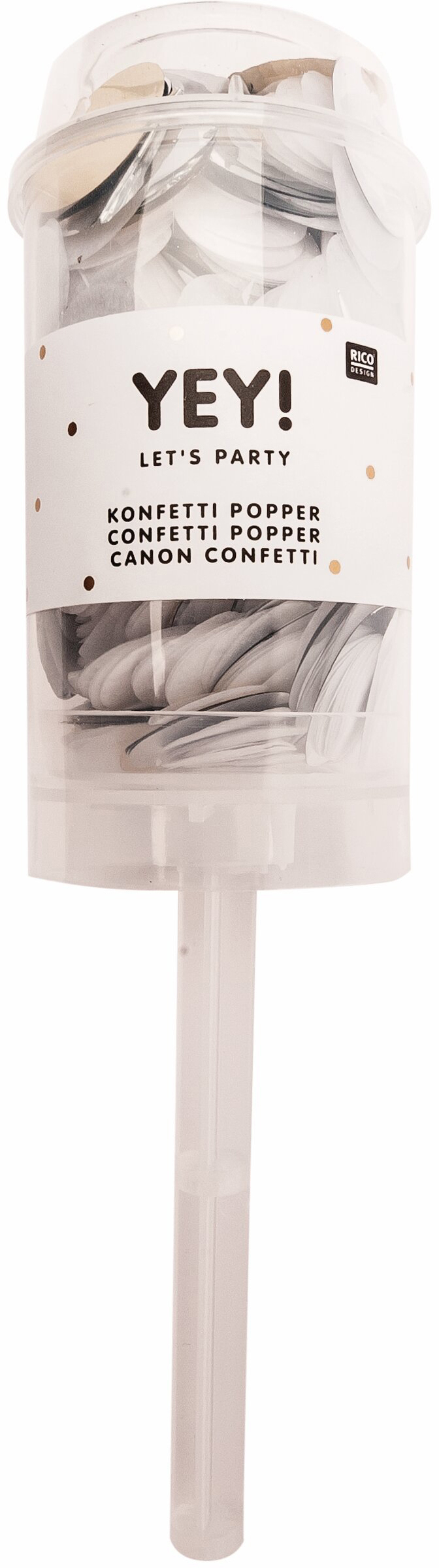 photo RICO DESIGN Confettis poppers 8g 99001.63.92 blanc