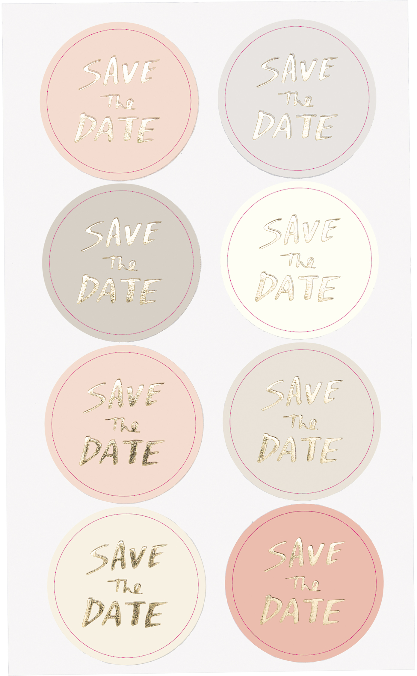 photo RICO DESIGN Sticker Save the Date 99001.77.10 poudre, 32 pièces