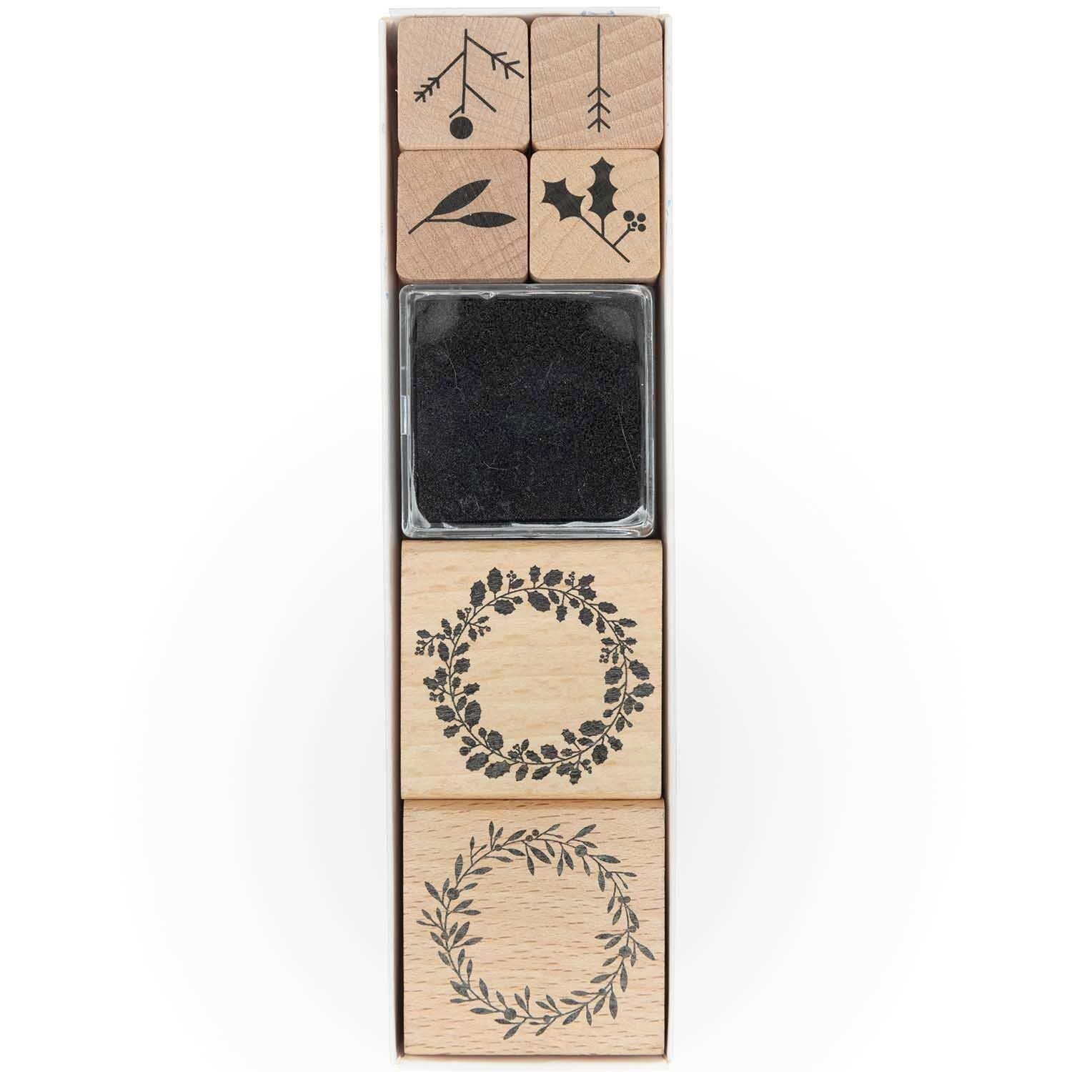 photo RICO DESIGN Set tampons gui Noël 99001.84.54 7 pièces