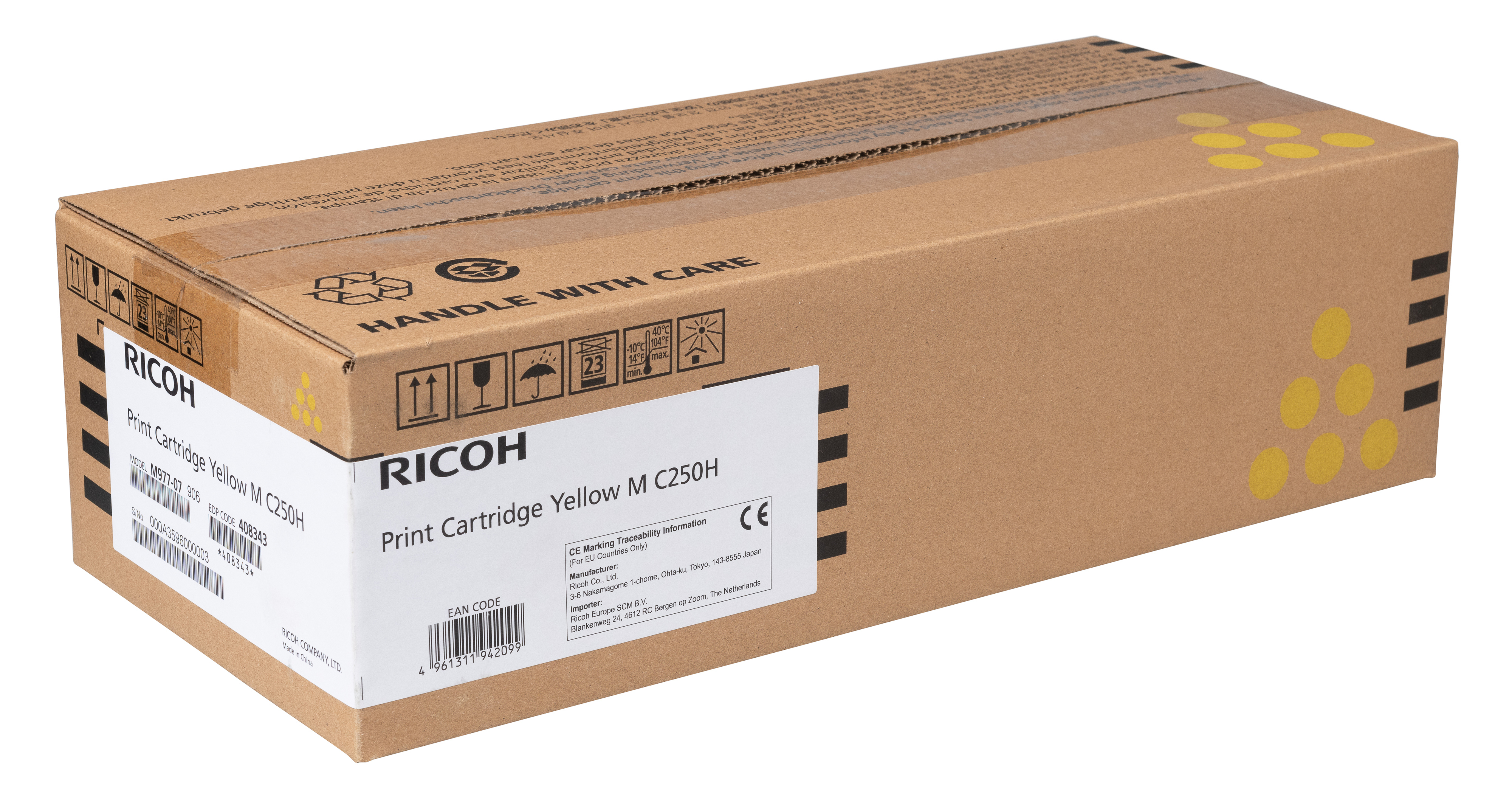 photo RICOH Toner HY yellow 408343 MC 250FW/PC301W 6600 pages