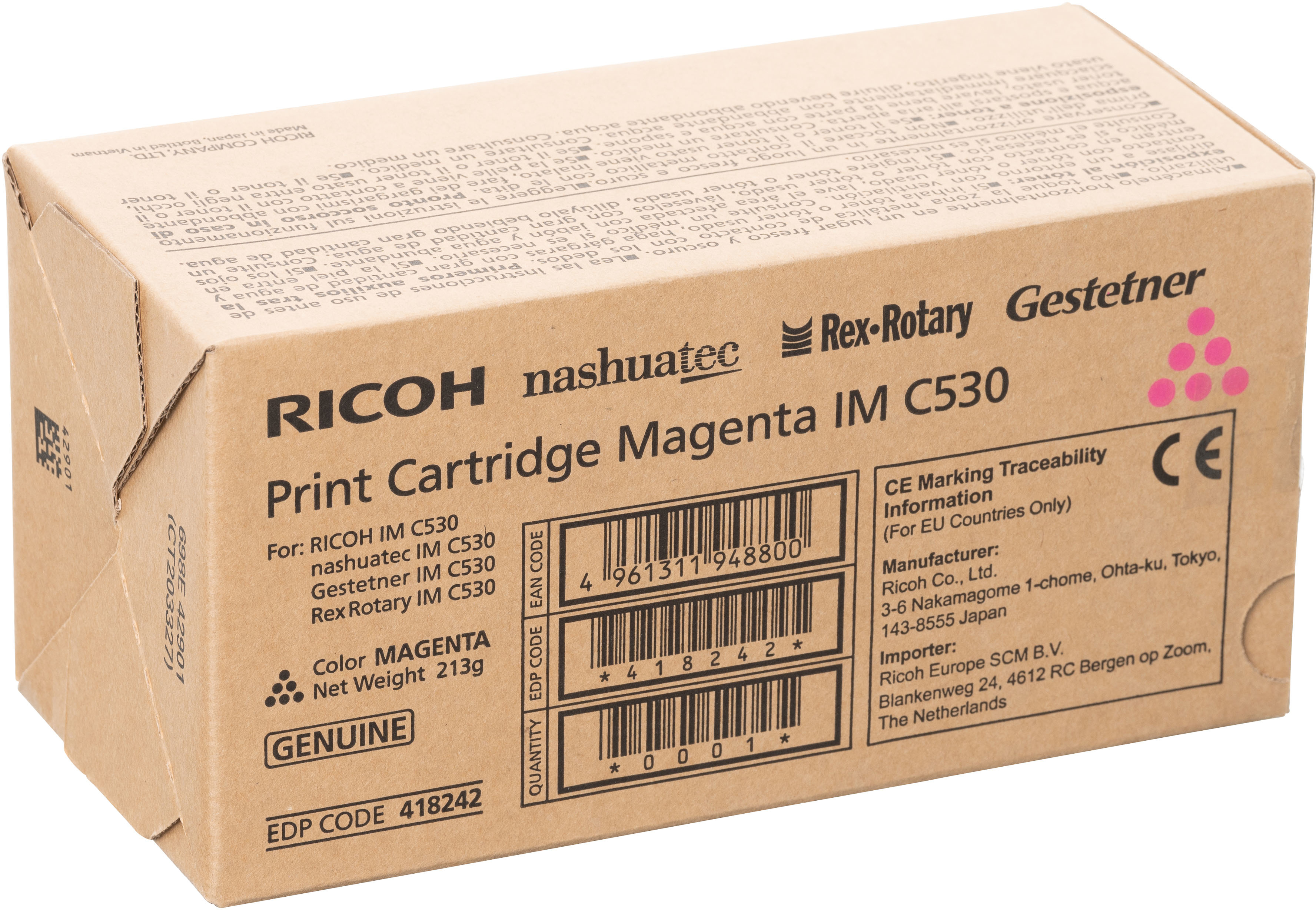 photo RICOH Toner magenta 418242 IM C530 18'000 pages