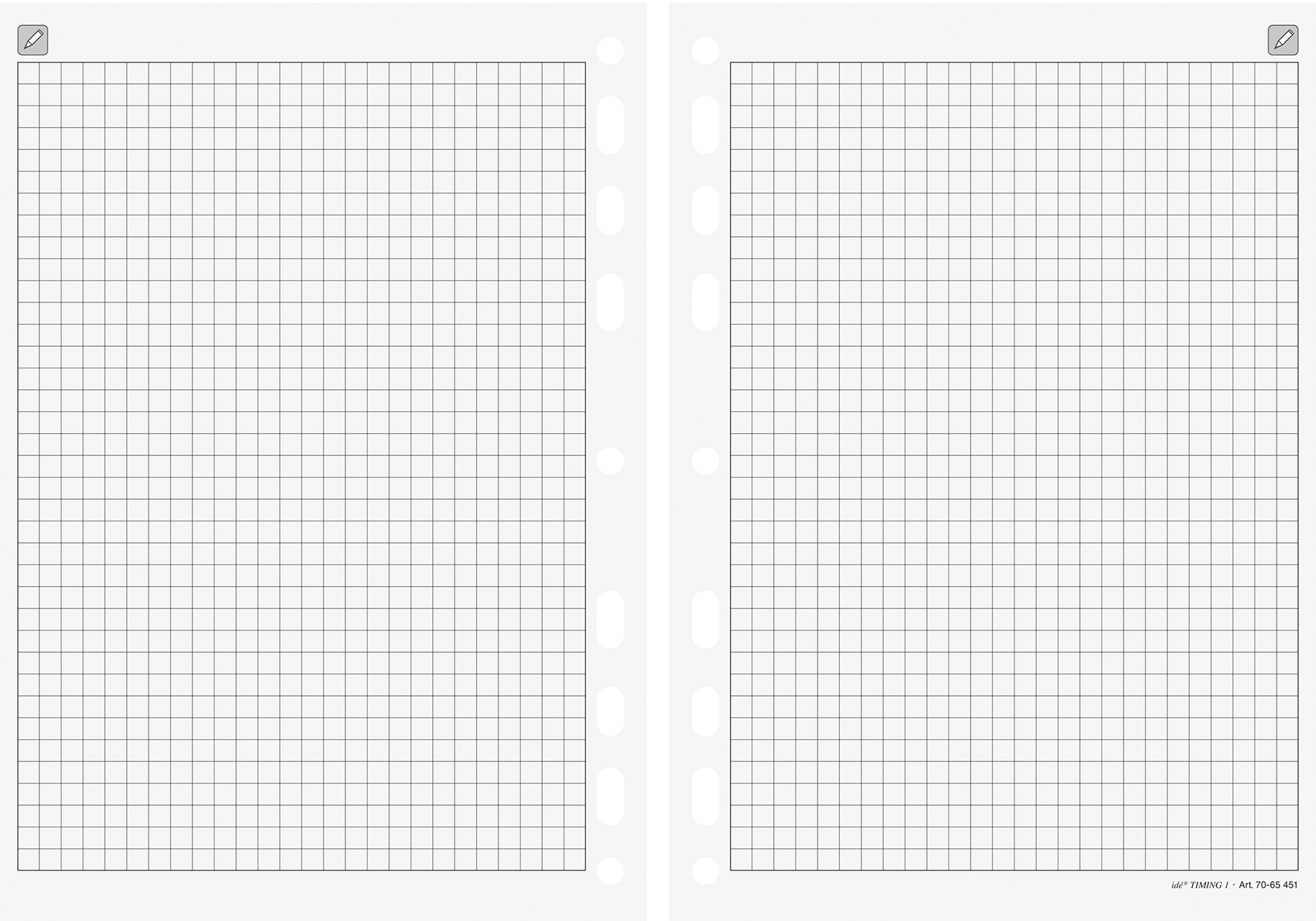photo RIDOIDE Timing 1 notes quadrillés 7065451.26 32 feuilles 14.8x21cm