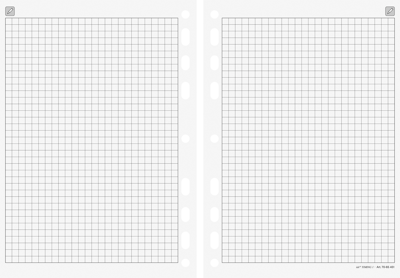 photo RIDOIDE Timing 2 notes quadrillés 7066451.26 32 feuilles 9.3x17.2cm