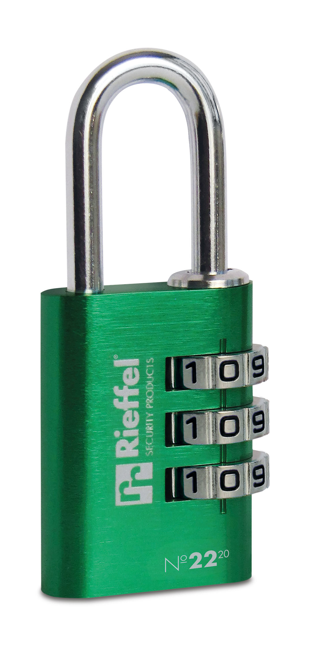 photo RIEFFEL SWITZERLAND Serrure à comb. Nr.22 20mm 22/20GRÜ vert