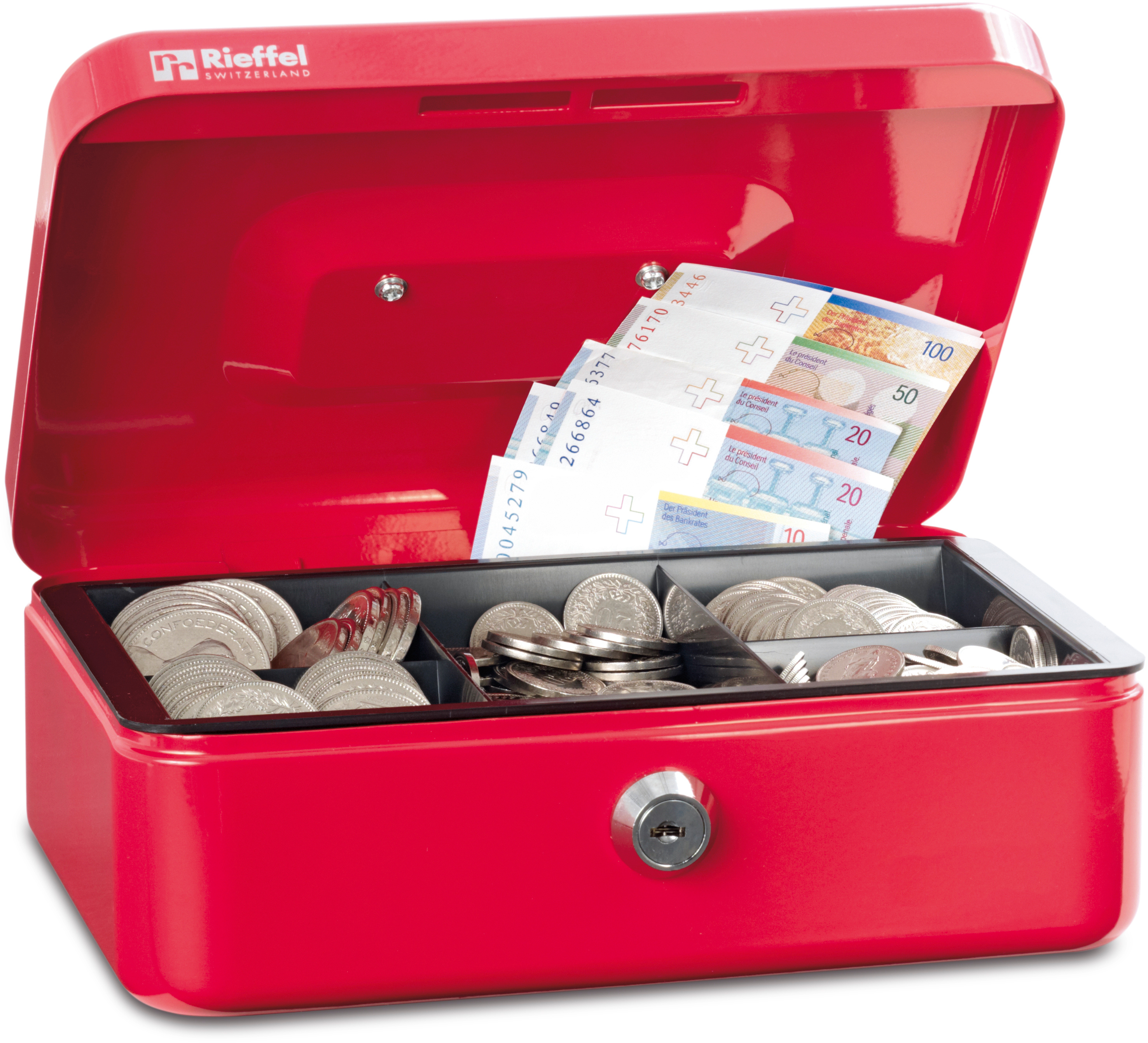 photo RIEFFEL SWITZERLAND Caisse Valorit A19086 7x15,3x12cm rouge