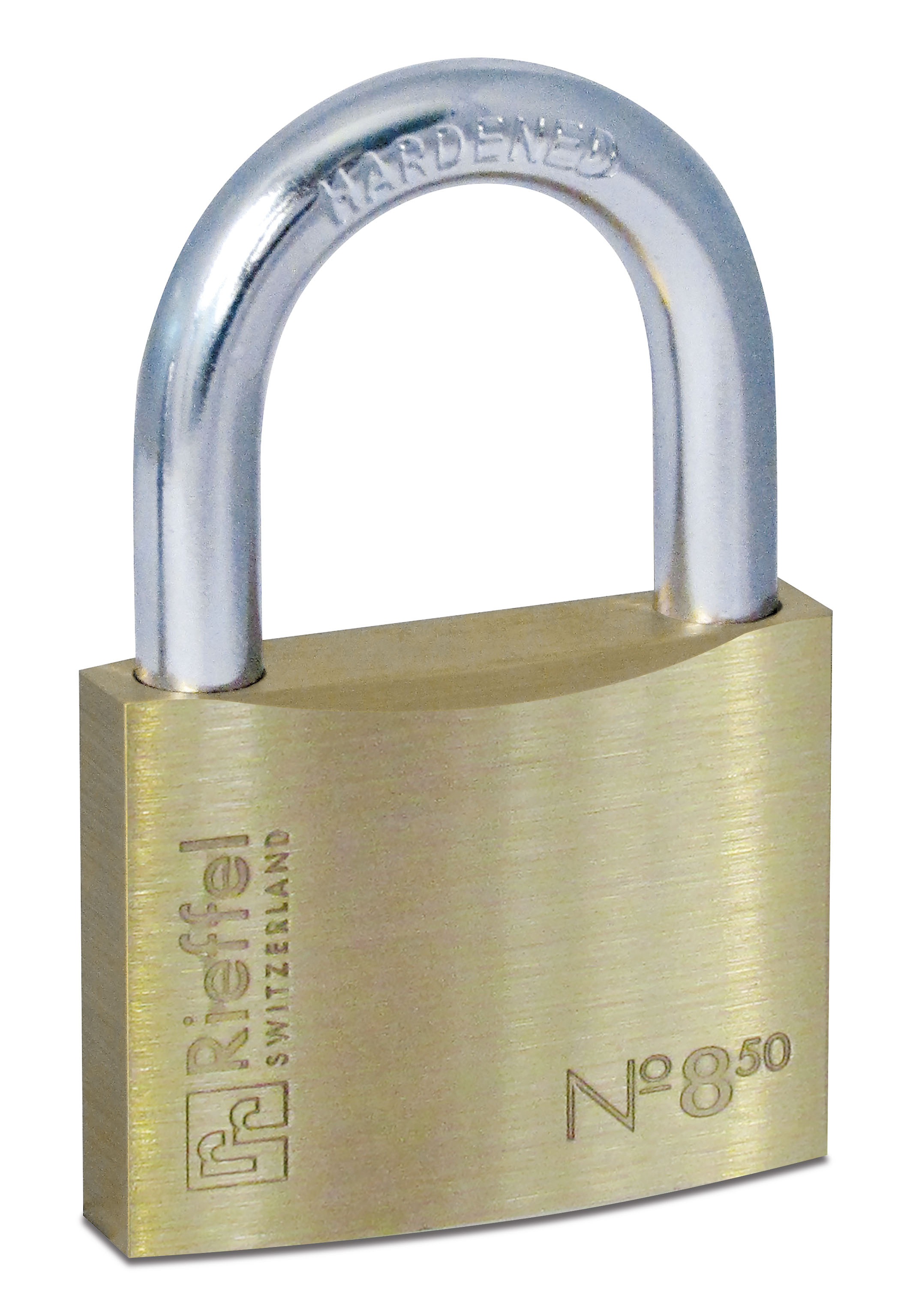 photo RIEFFEL SWITZERLAND Cadenas Nr.8 50mm A20835 laiton