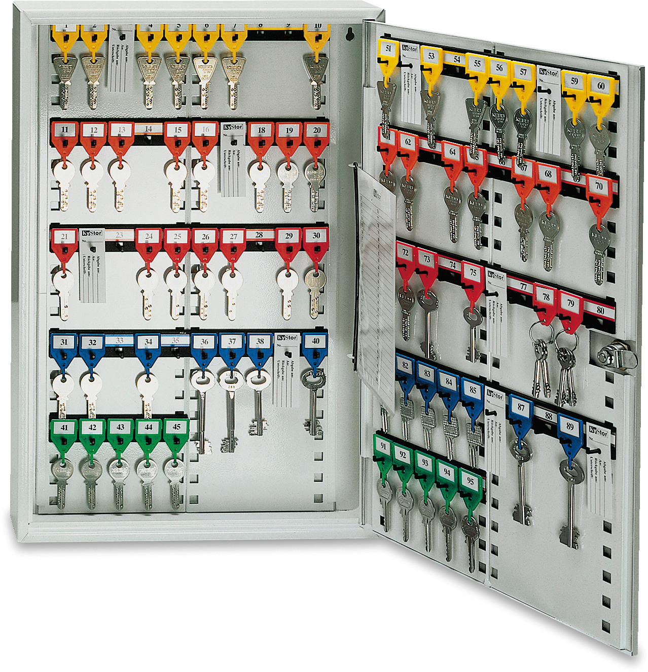 RIEFFEL SWITZERLAND Caisse clés KyStor blanc KR-21.100 55×38×6,5cm 100 crochets