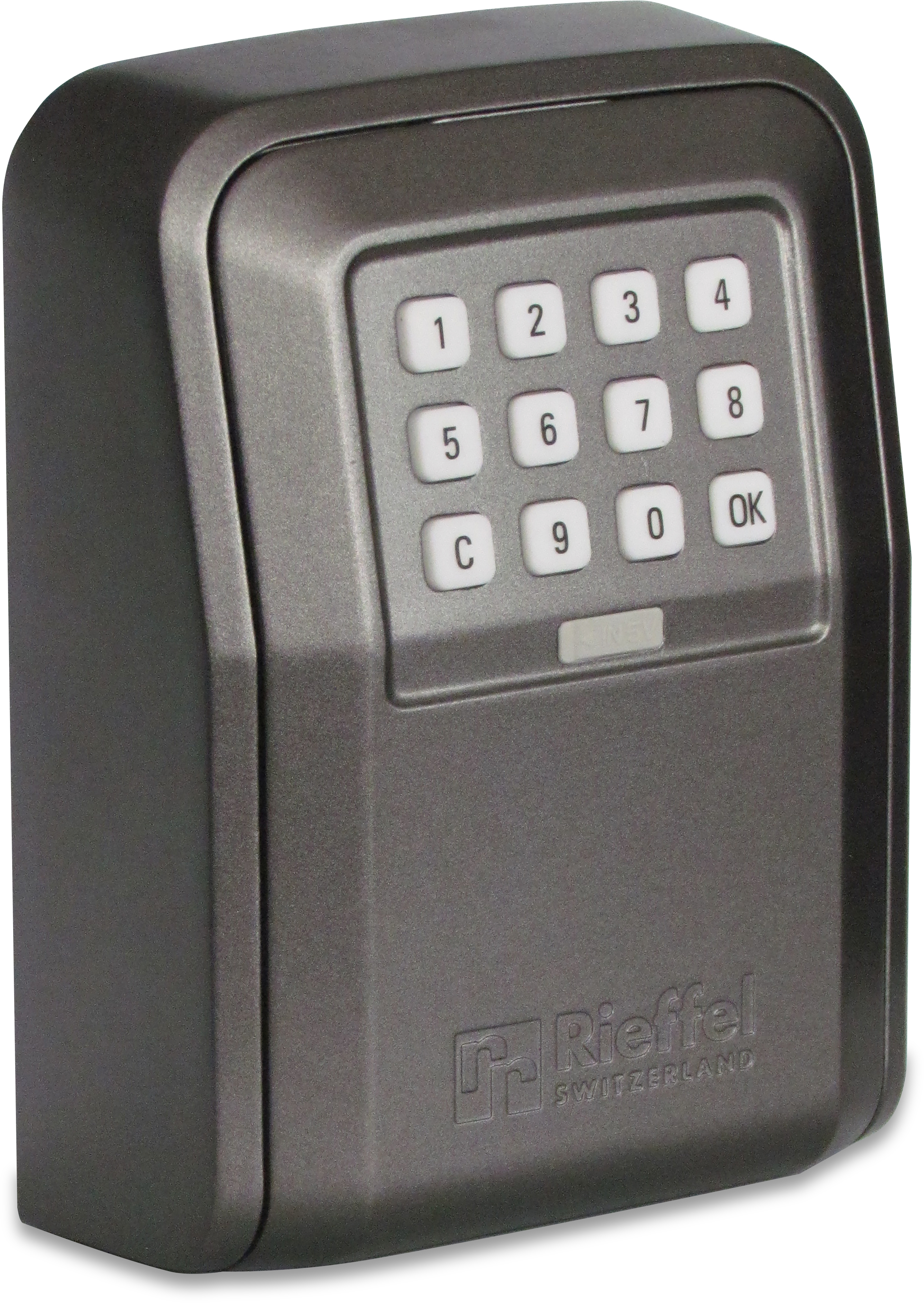 RIEFFEL SWITZERLAND Dépôt de clé 10.5x14.5x55cm KSB-ELO XL avec serrure électronique gris