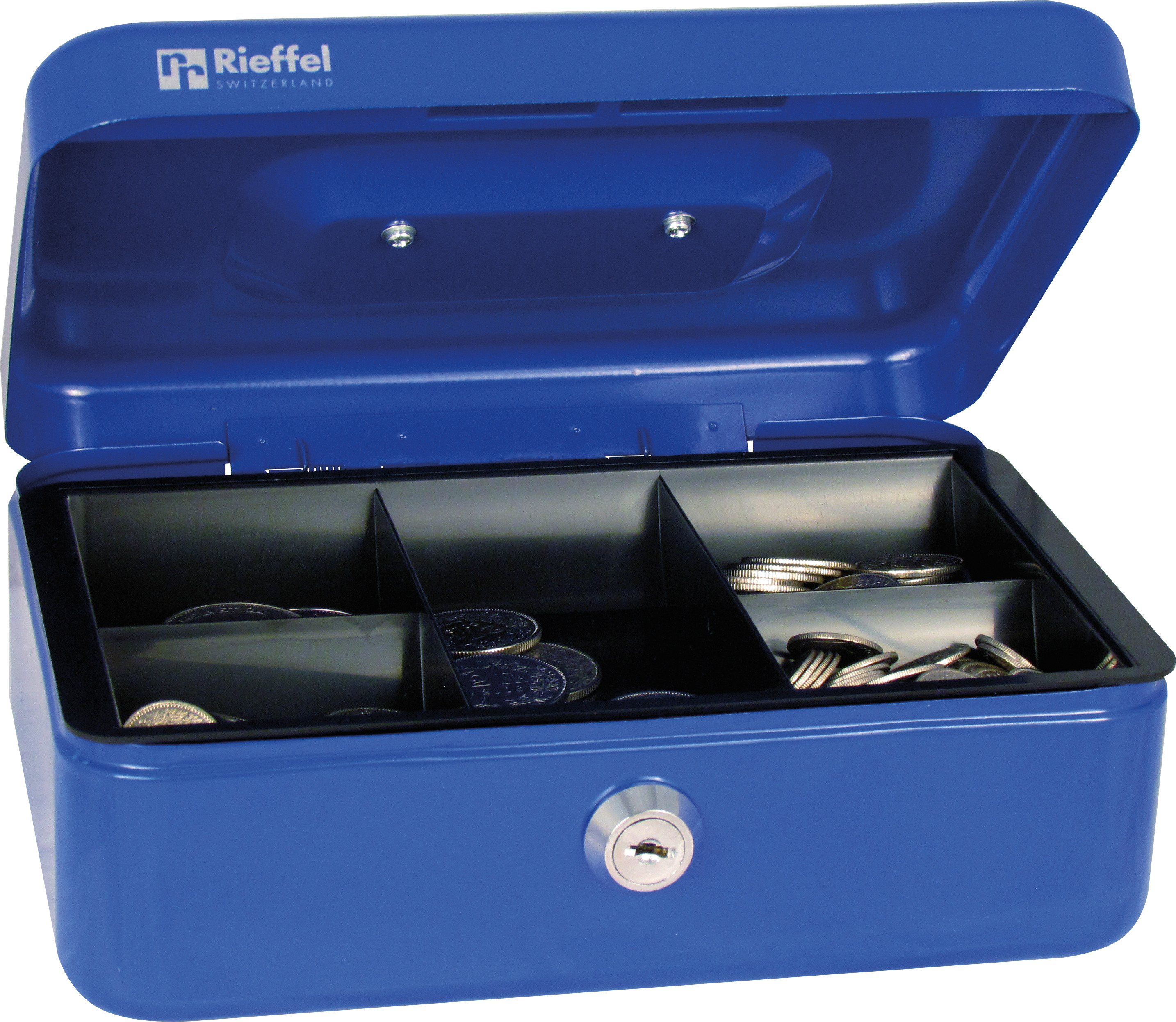 RIEFFEL SWITZERLAND Geldkassette Valorit VTGK2BLAU 7,7x20,7x15,7cm blau