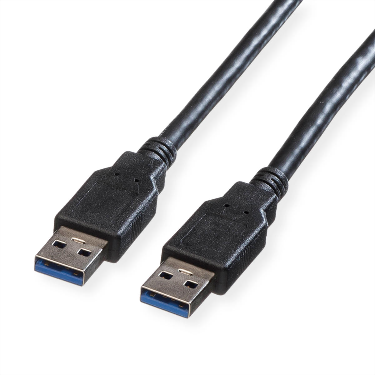 ROLINE USB-A-A, Datenkabel 11.02.8970 Black, ST/ST, 3.2 Gen1 1.8m Black, ST/ST, 3.2 Gen1 1.8m