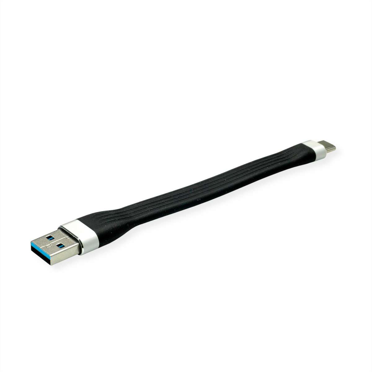 ROLINE USB-A-C, Lade & Datenkabel 11.02.9014 Black, ST/ST, 3.2 Gen1 11cm