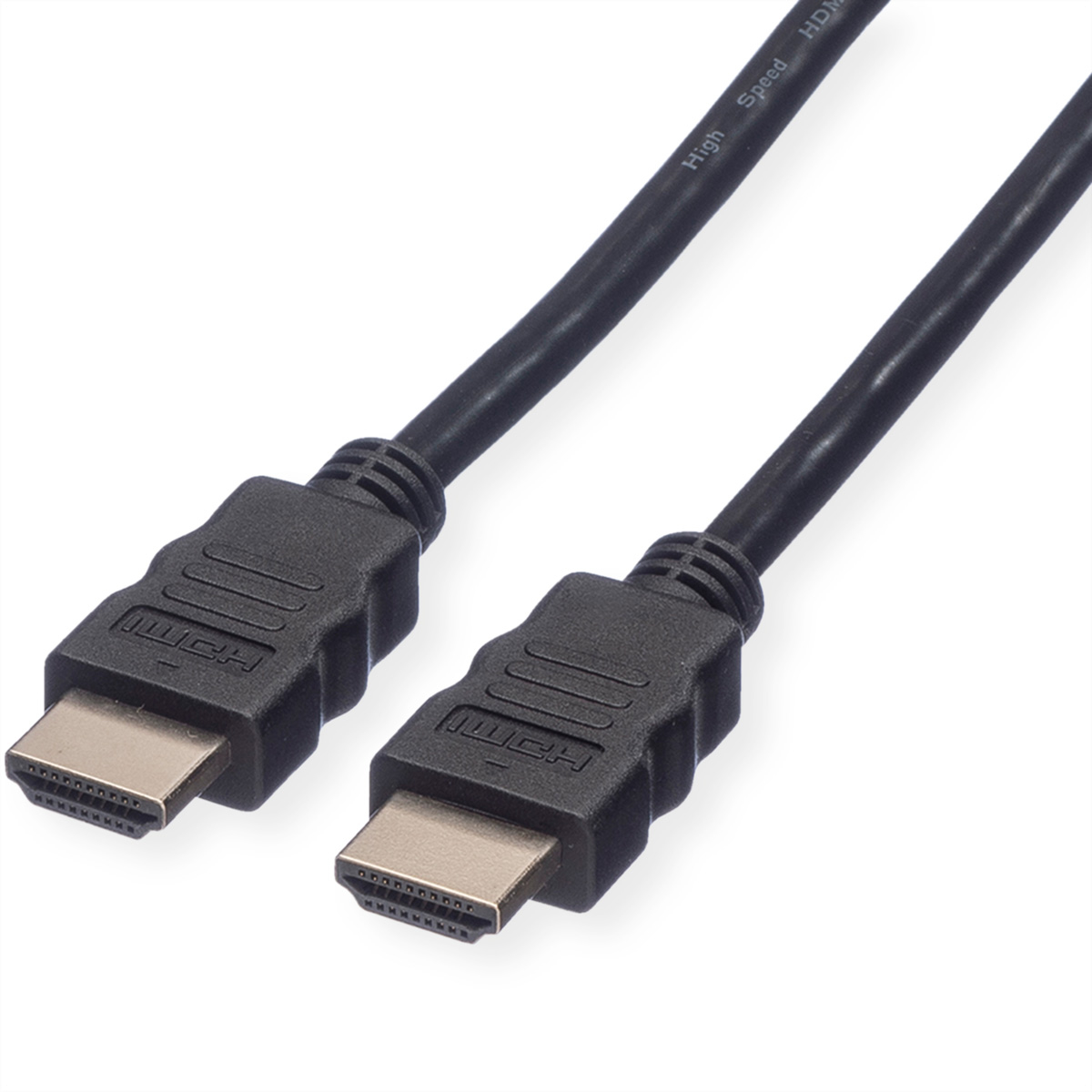 ROLINE HDMI High Speed Kabel, Eth. 11.04.5541 Black, ST/ST, 2160p, 3D 1m