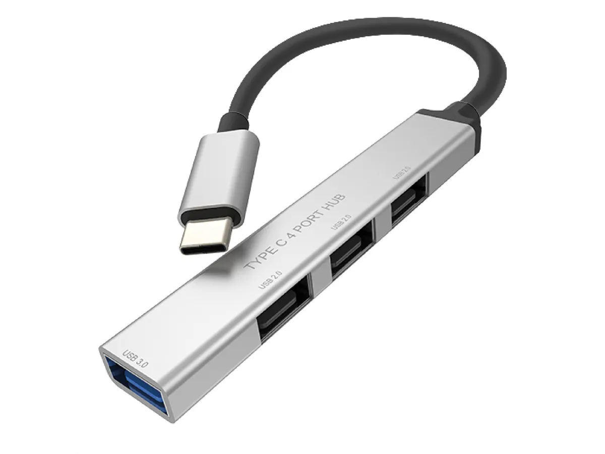 ROLINE USB-C 3.2 Gen1 Hub, 4fach 14.02.5053 1x USB 3.0, 3x USB 2.0 1x USB 3.0, 3x USB 2.0