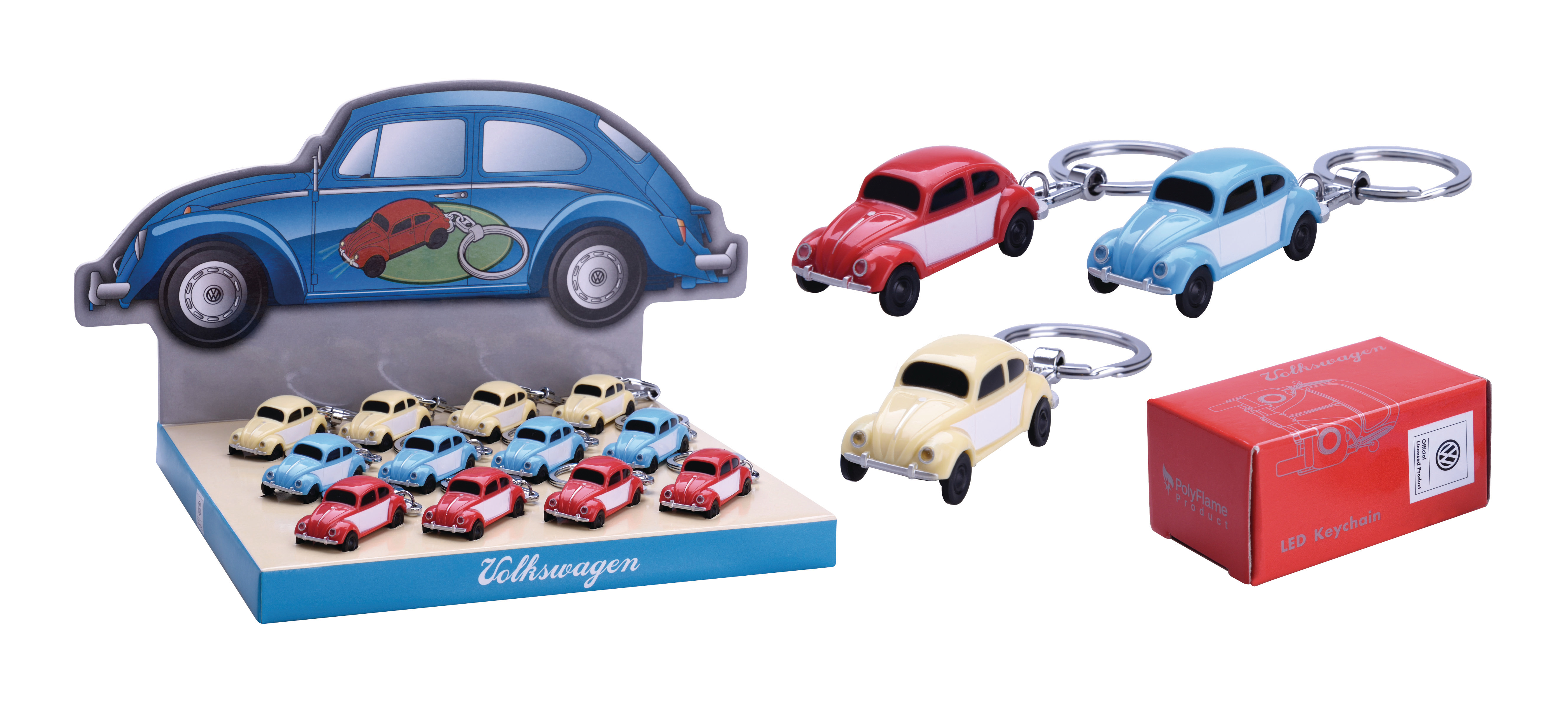 Schlüsselanhänger VW Käfer 10013005 3 Farben ass.