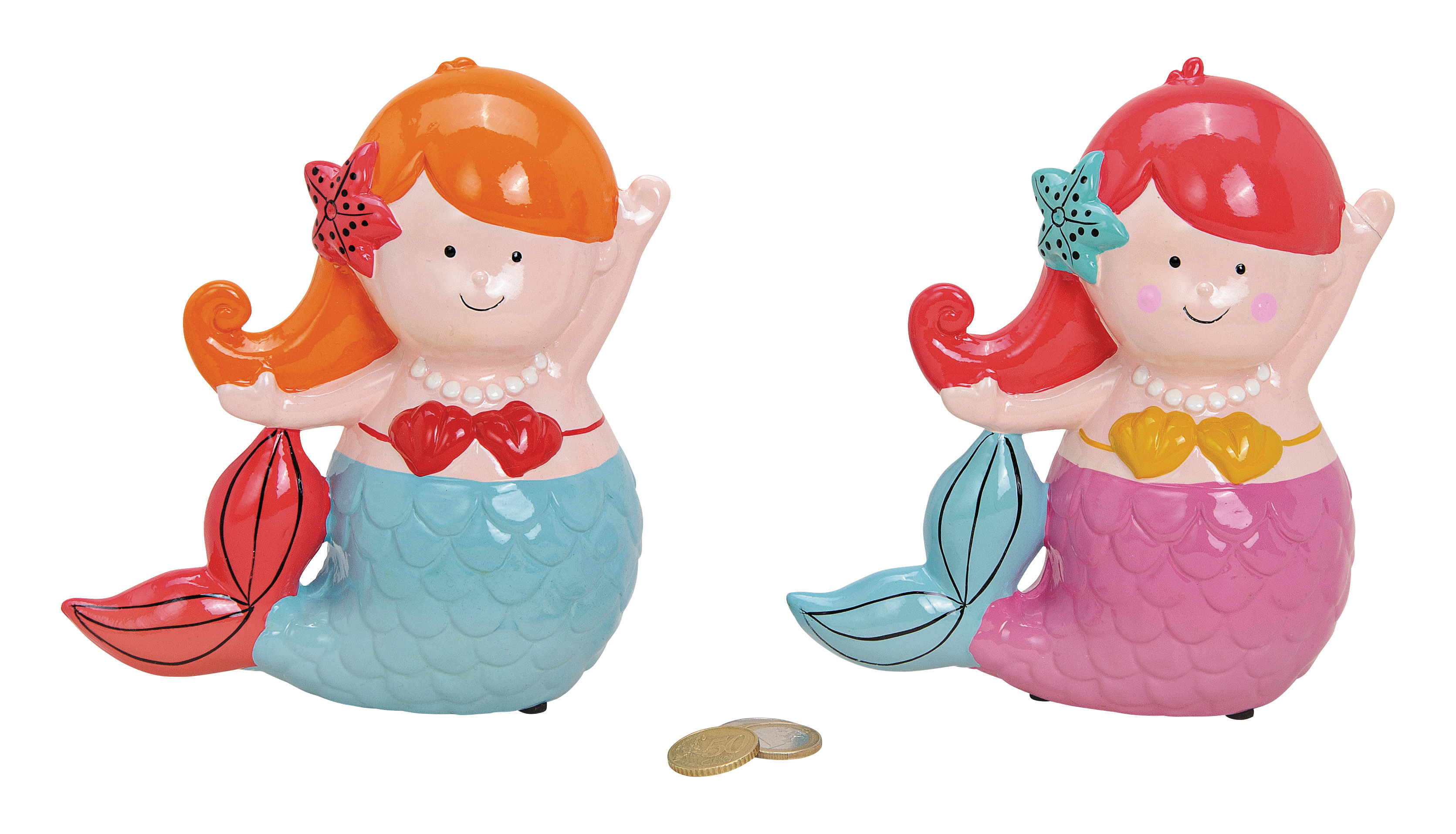 Spardose Meerjungfrau 10022216 2 ass.
