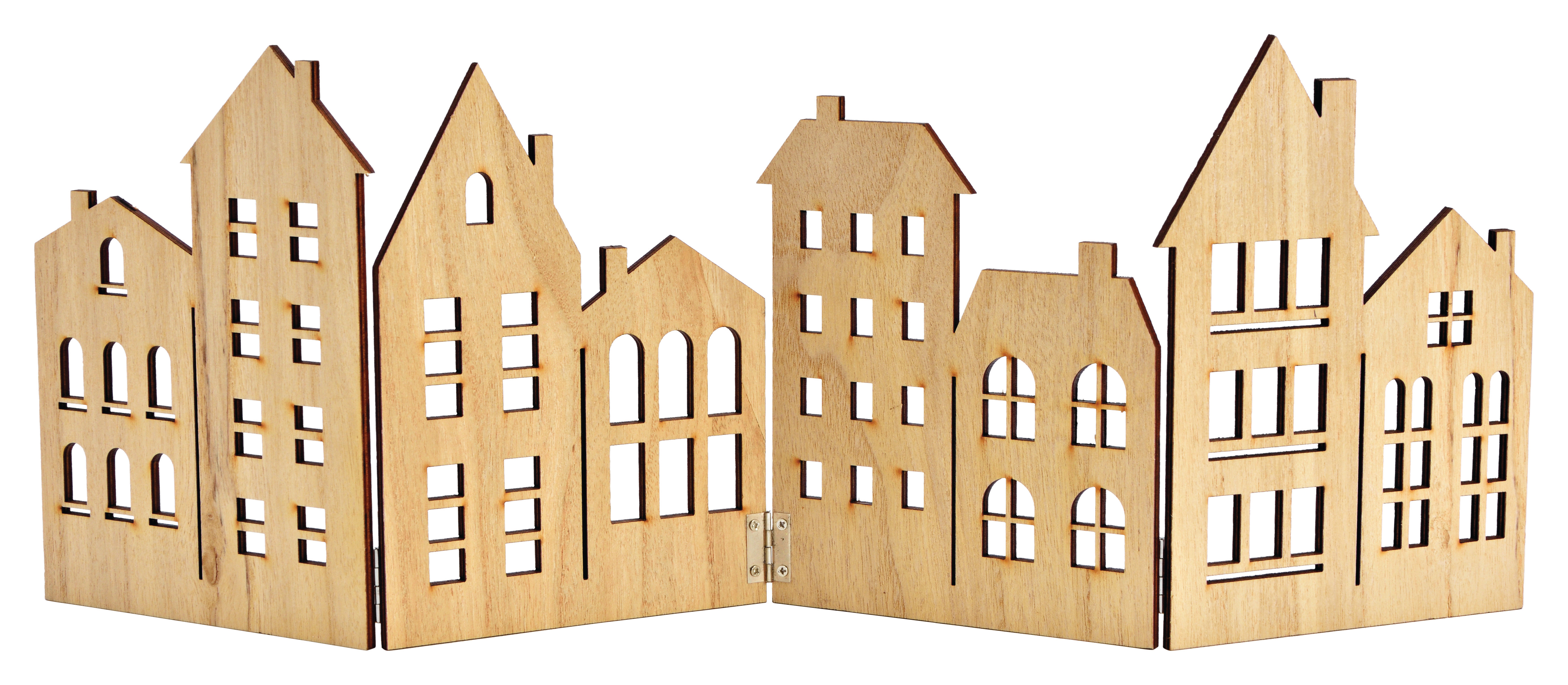 photo ROOST Présentoir maisons 57x20cm 10037568 en bois